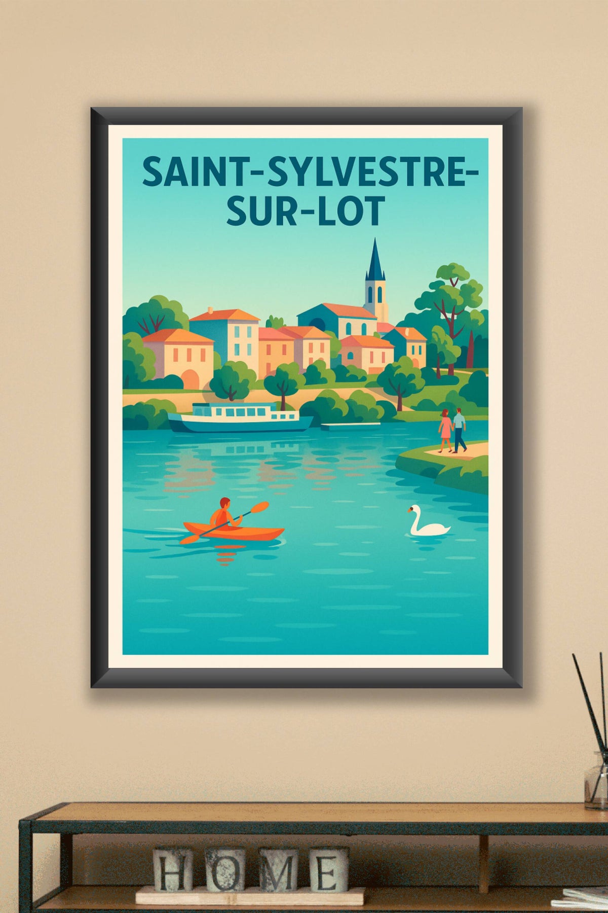 Affiche de Saint-Sylvestre-sur-Lot - Évasion au fil de l'eau