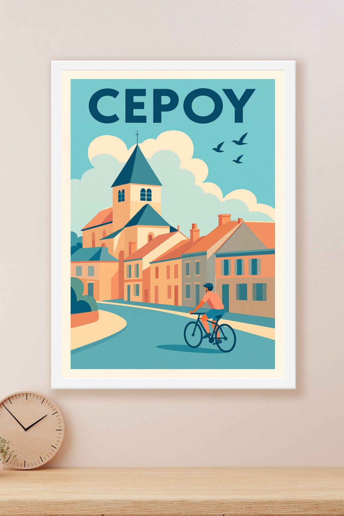 Affiche de Cepoy - L'élégance paisible d'un village à vélo