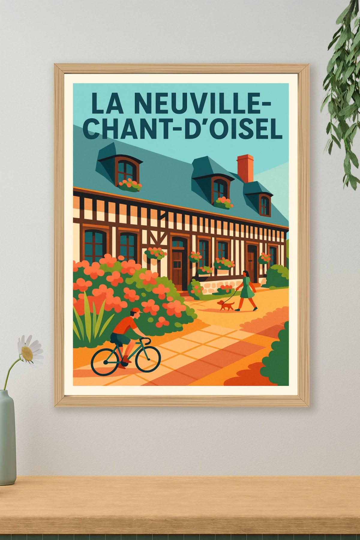 Affiche de La Neuville-Chant-d'Oisel - Charme bucolique normand