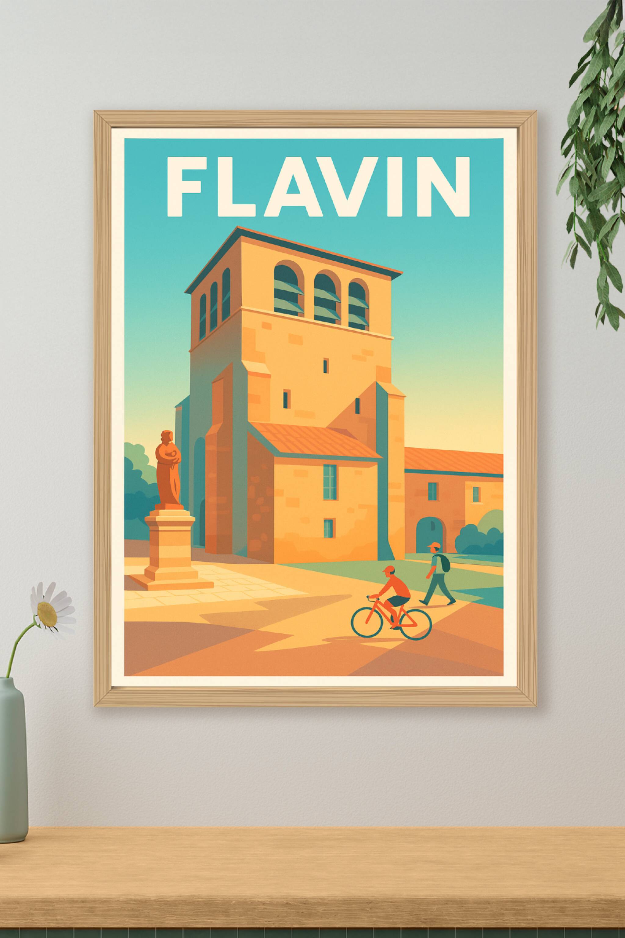 Affiche de Flavin - Charme et sérénité au cœur du village