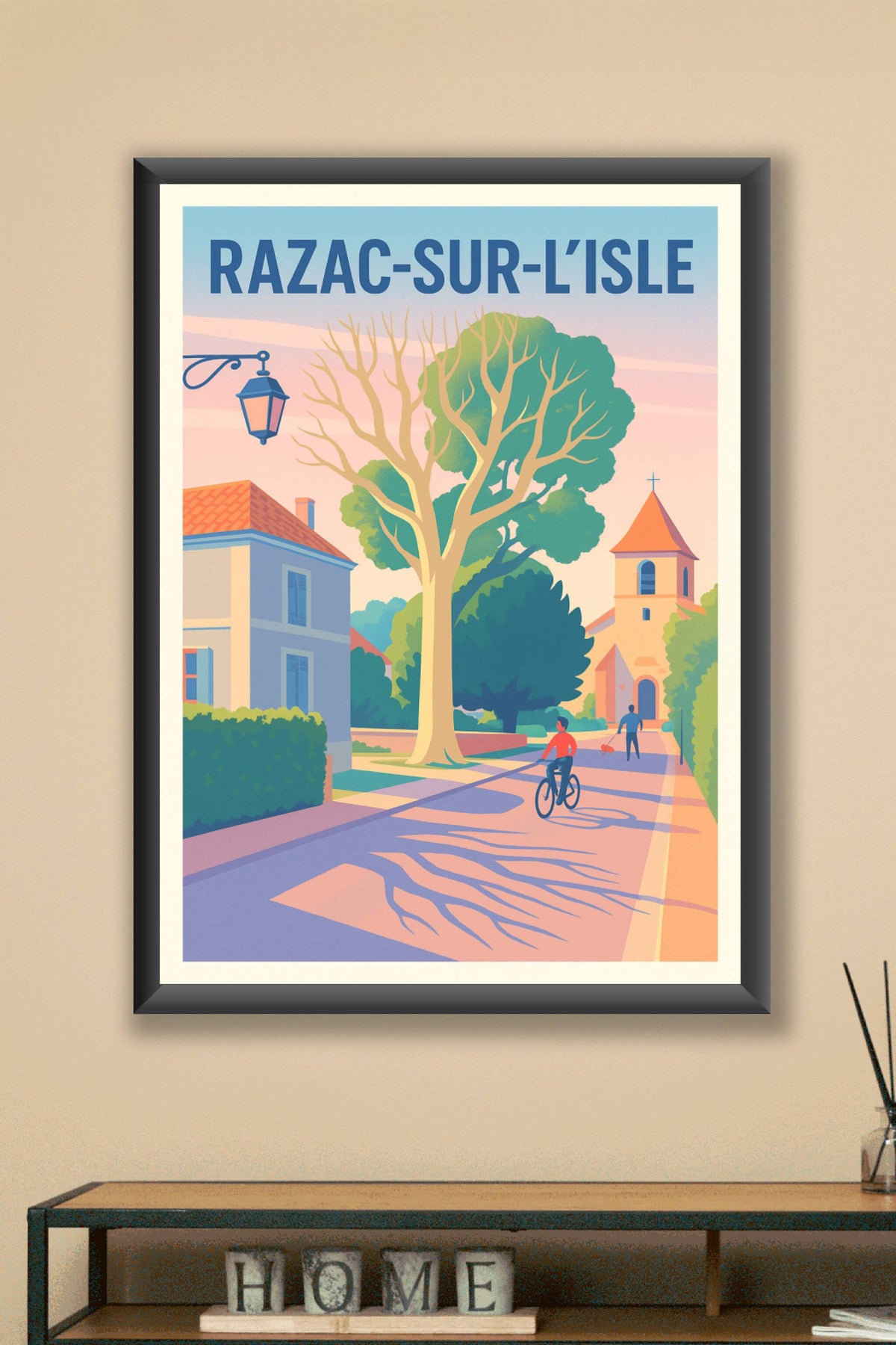 Affiche de Razac-sur-l'Isle - Douceur et calme au cœur du village