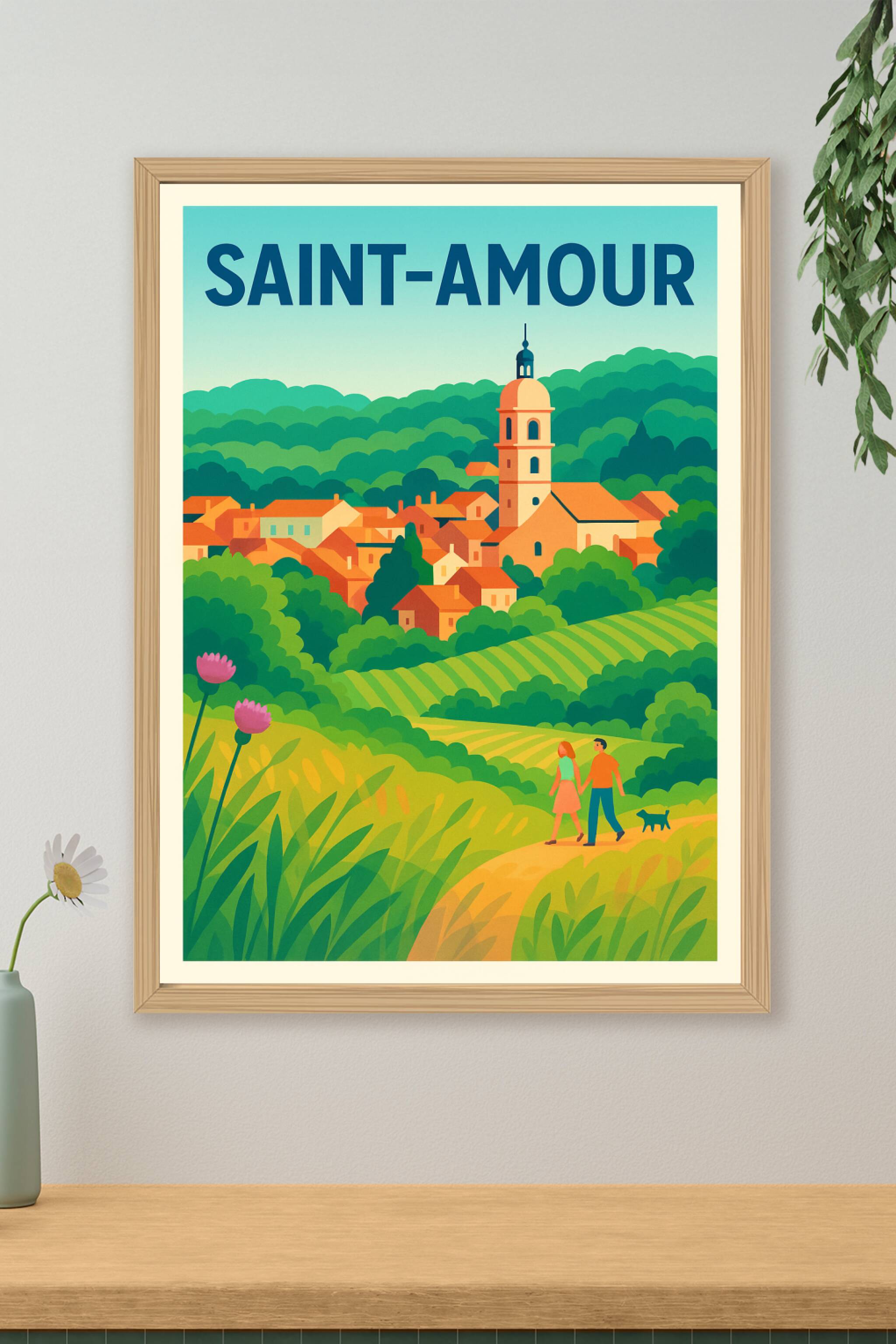 Affiche de Saint-Amour - Flânerie romantique au cœur de la campagne