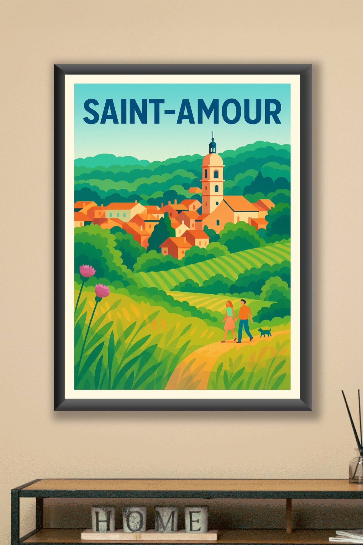 Affiche de Saint-Amour - Flânerie romantique au cœur de la campagne
