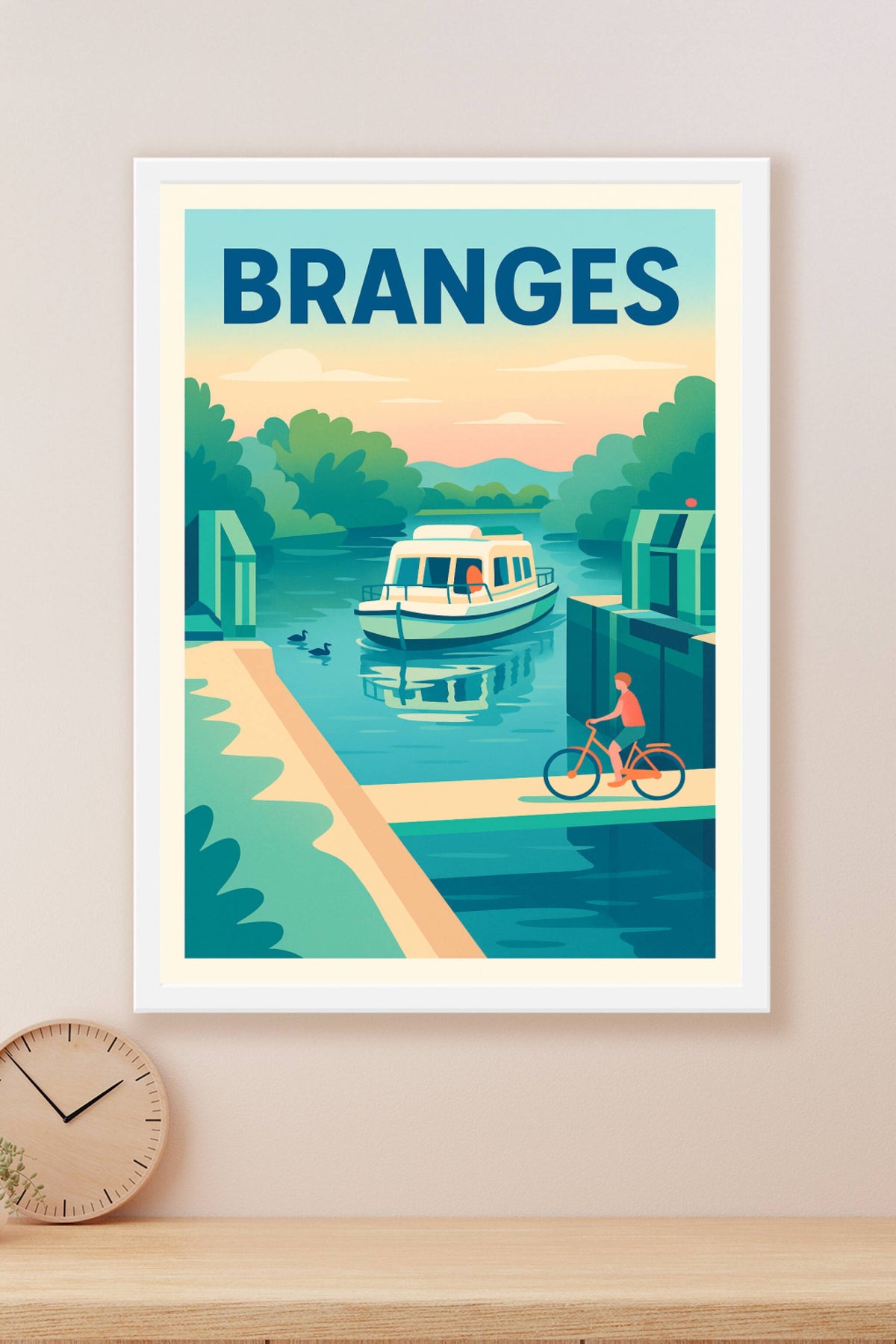 Affiche de Branges - L'évasion paisible au fil de l'eau