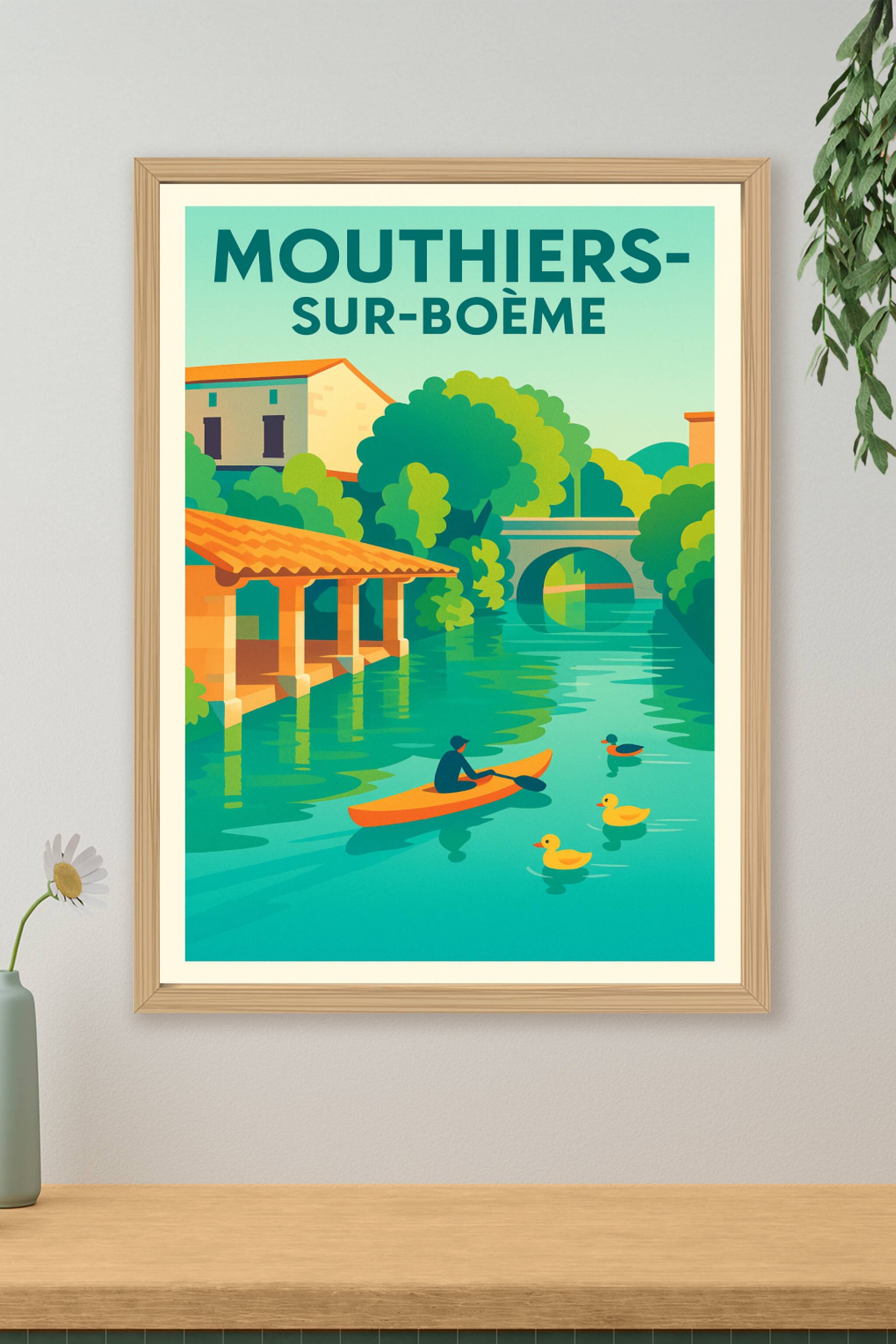 Affiche de Mouthiers-sur-Boëme - Harmonie Naturelle au Fil de l'Eau