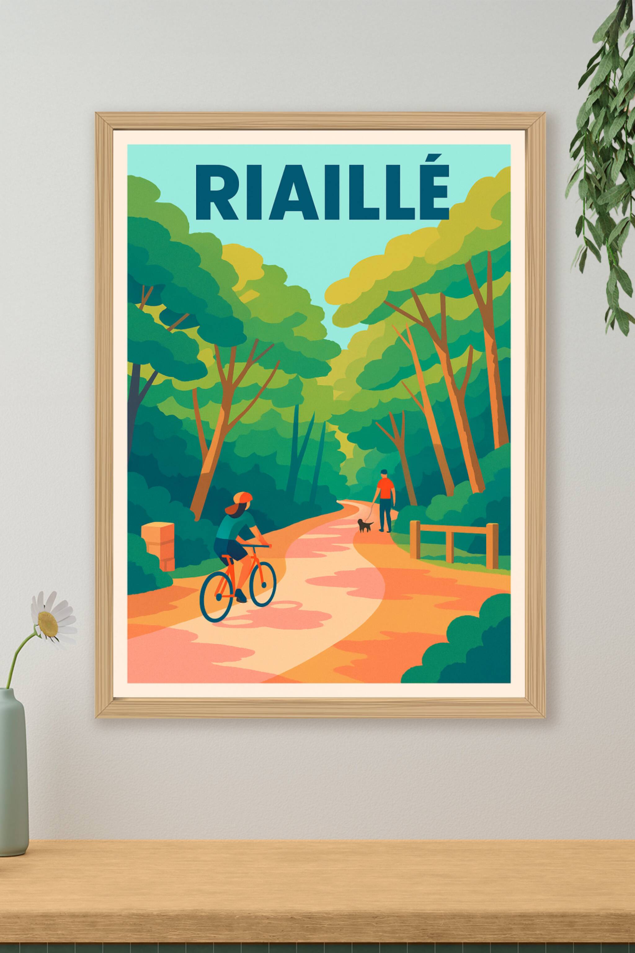 Affiche de Riaillé - Évasion et nature en toute simplicité
