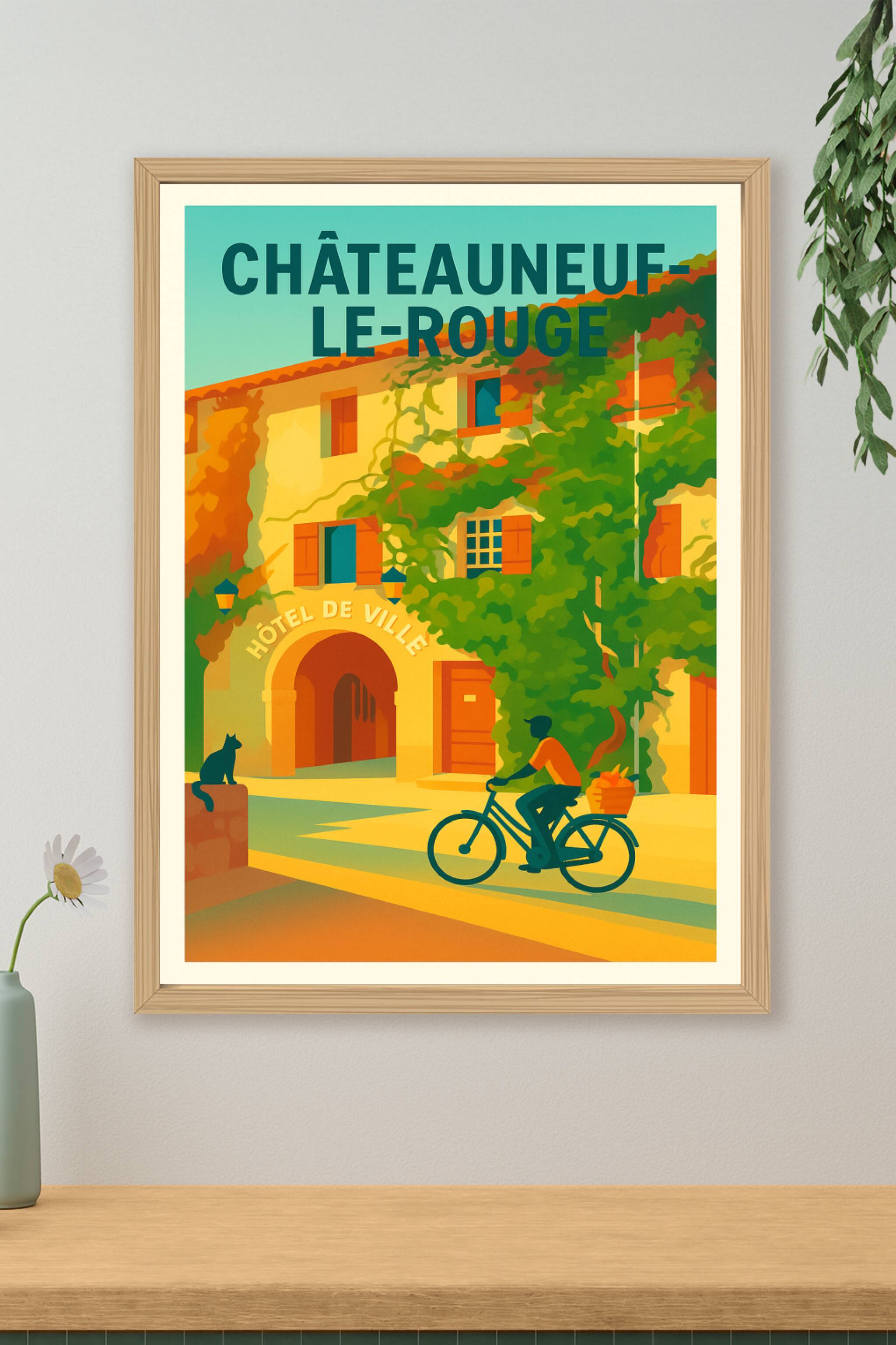 Affiche de Châteauneuf-le-Rouge - Charme et sérénité au cœur du village