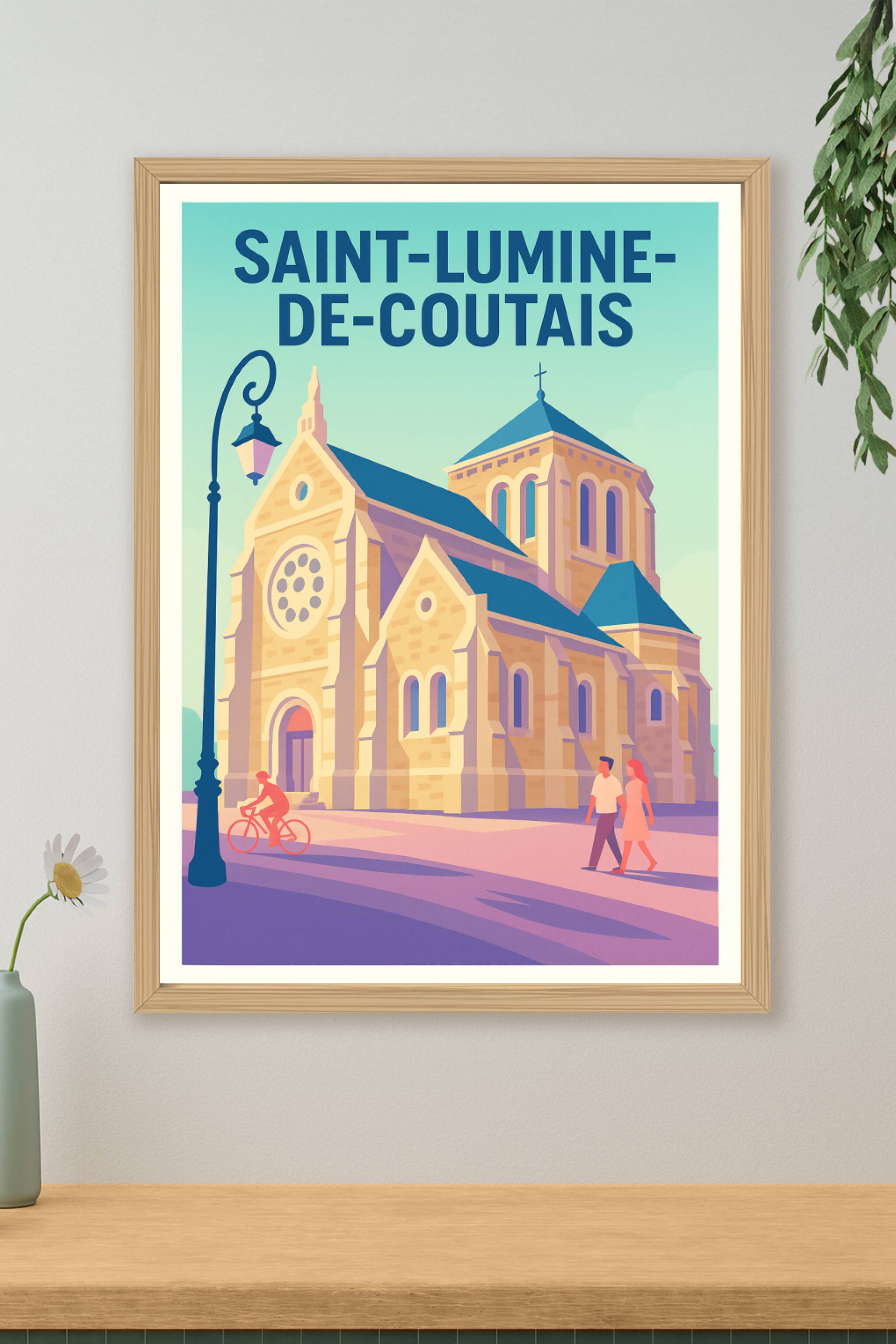 Affiche de Saint-Lumine-de-Coutais - Un charme architectural à découvrir