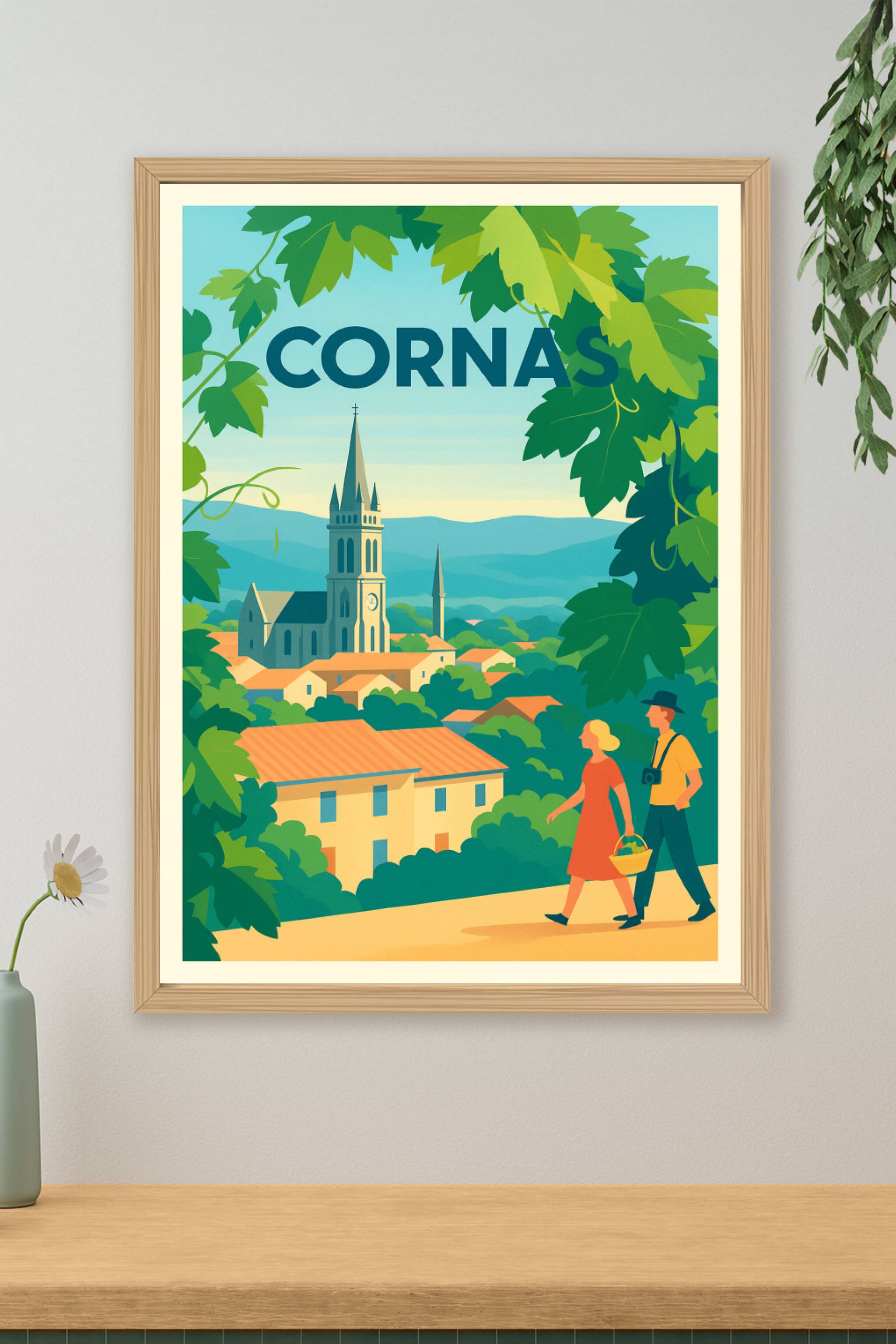 Affiche de Cornas - Évasion au cœur des vignobles ardéchois