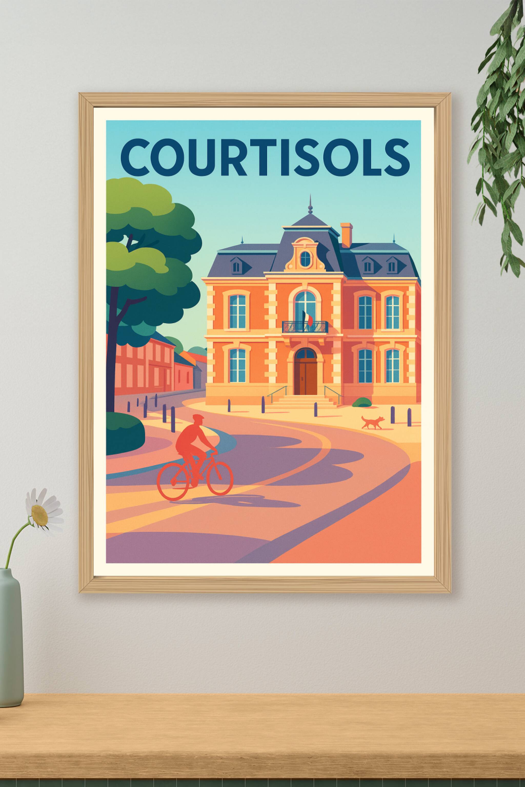 Affiche de Courtisols - Charme et Sérénité Champenoise