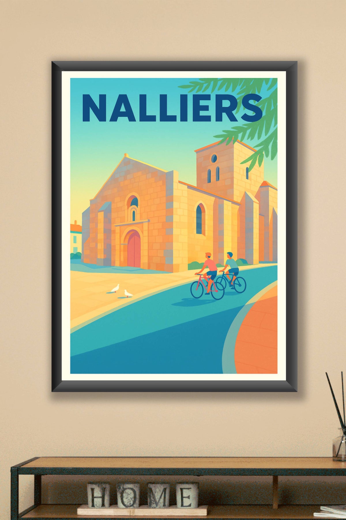 Affiche de Nalliers - L'élégance intemporelle sous le soleil
