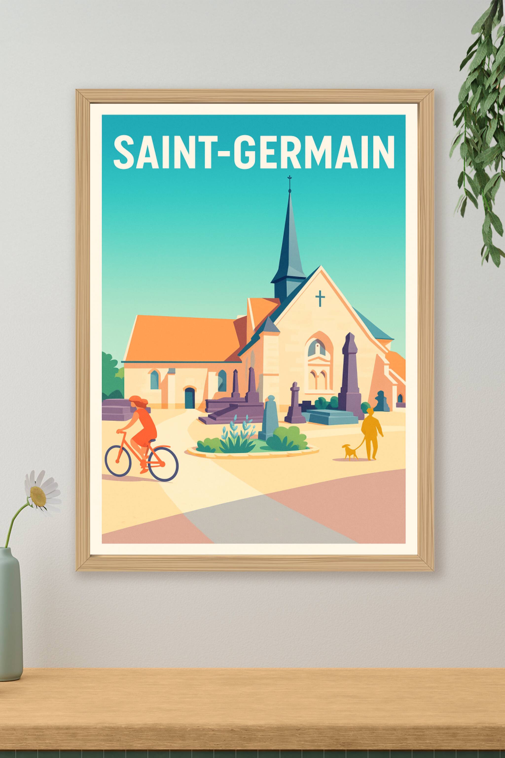 Affiche de Saint-Germain - Charme et sérénité au cœur du village