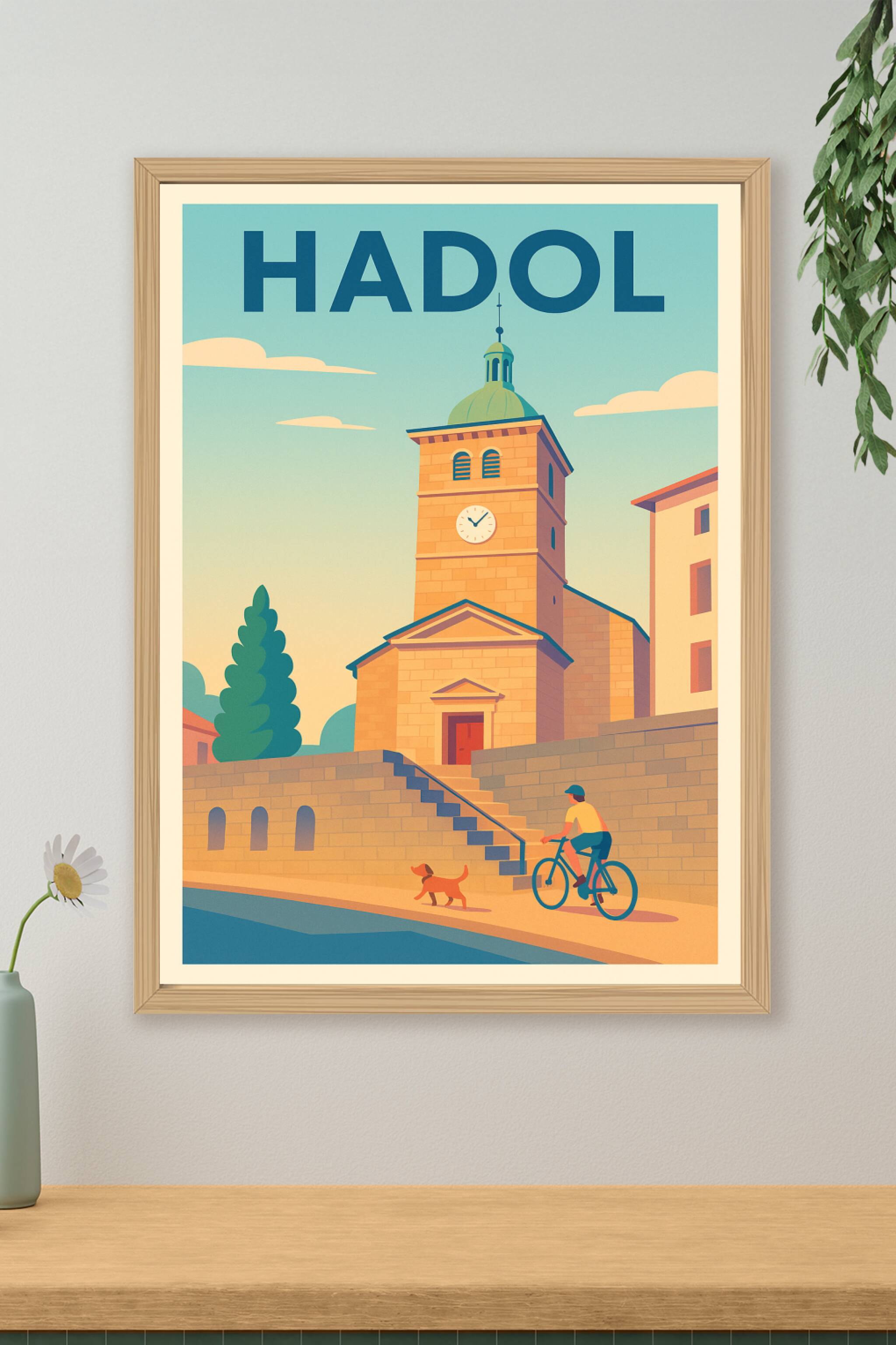 Affiche de Hadol - Charme paisible au fil du temps