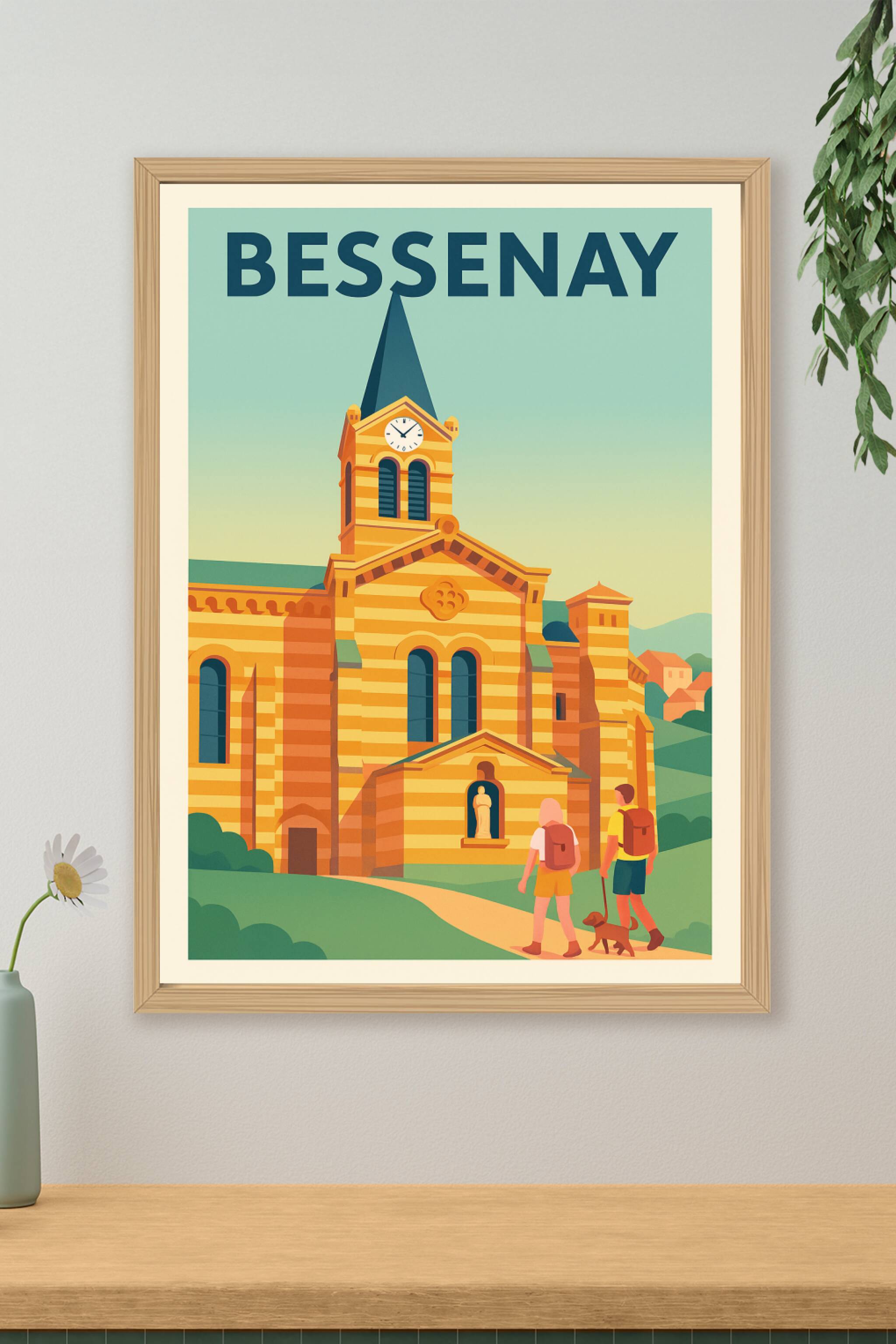 Affiche de Bessenay - L'élégance historique au cœur de la nature