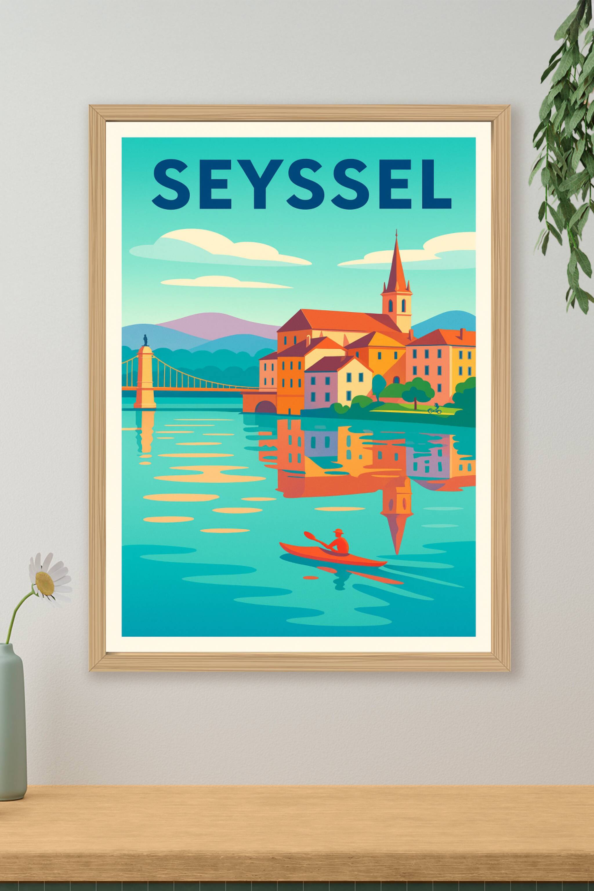 Affiche de Seyssel - Voyage au cœur d'une charmante cité au bord de l'eau