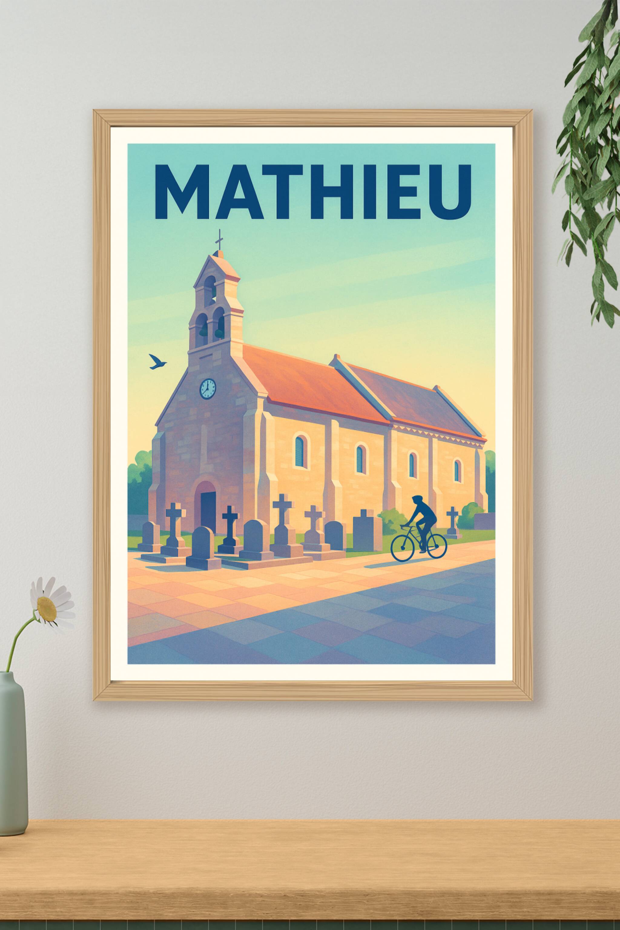 Affiche de Mathieu - Sérénité à l’heure dorée
