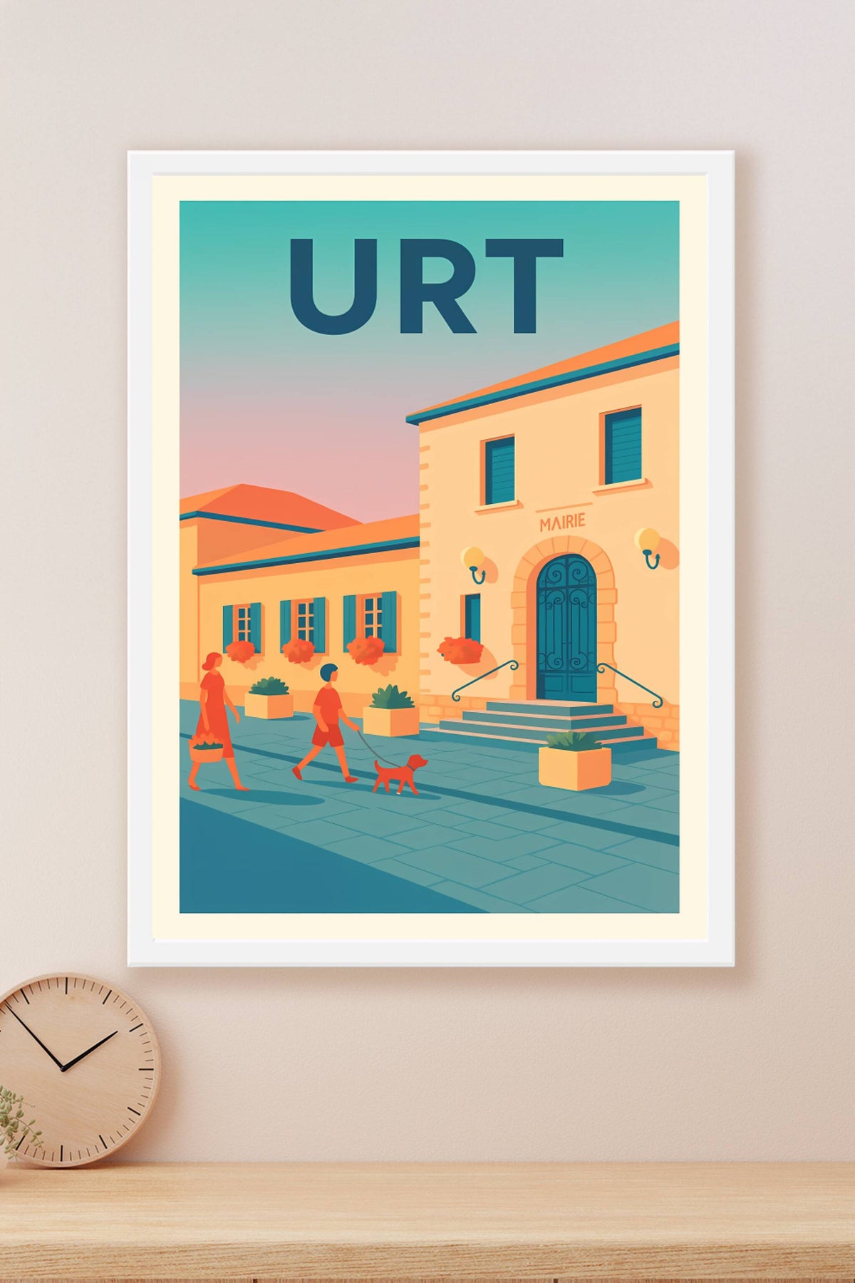 Affiche de Urt - Charme et douceur d'une mairie paisible