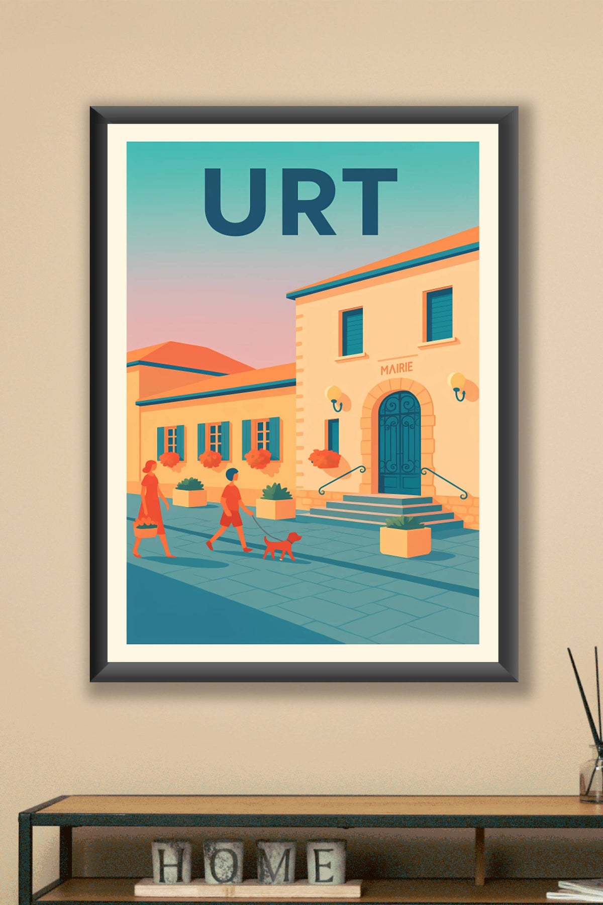 Affiche de Urt - Charme et douceur d'une mairie paisible