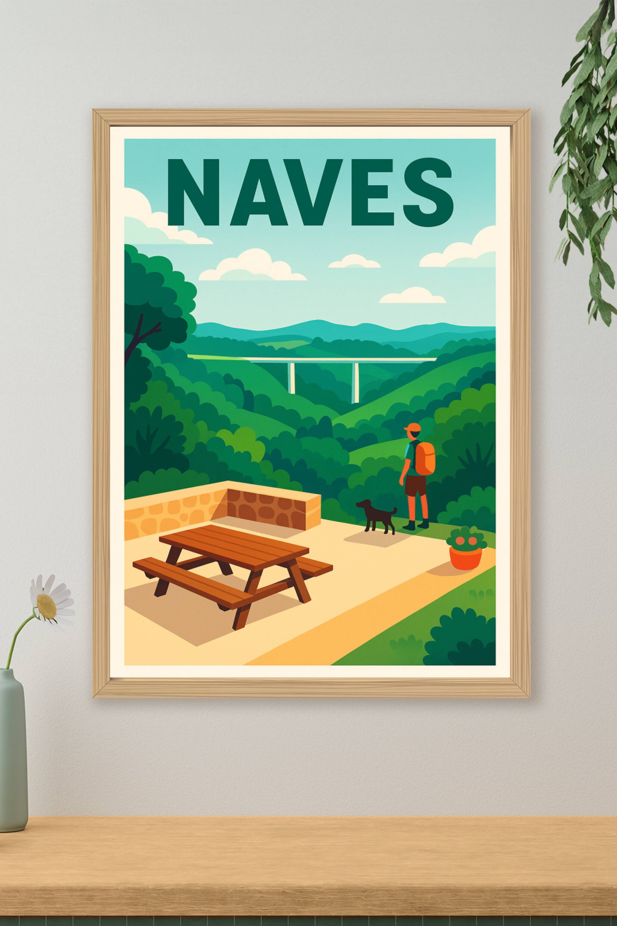 Affiche de Naves - Évasion naturelle et panoramas apaisants