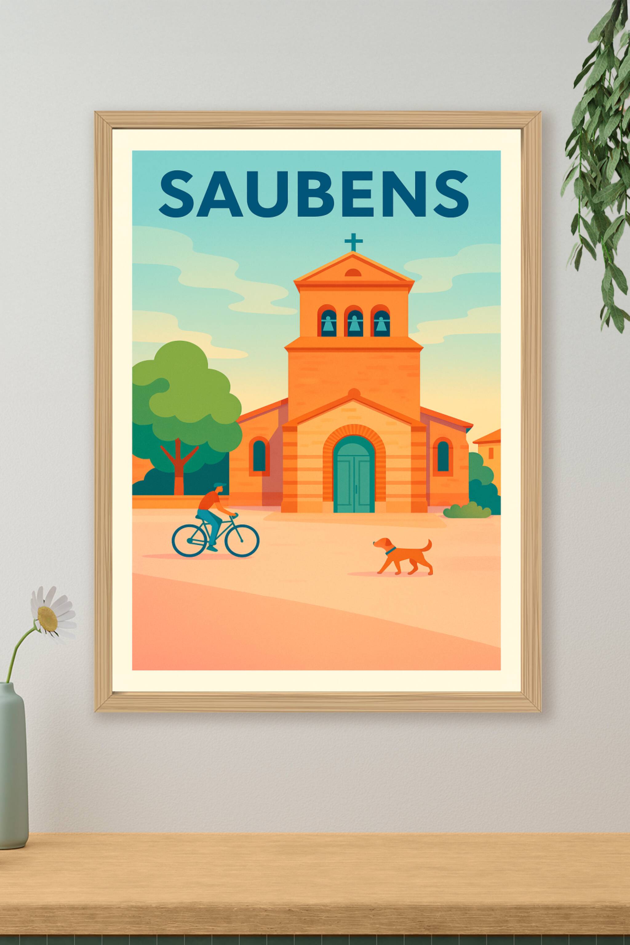 Affiche de Saubens - Charme paisible du Sud-Ouest