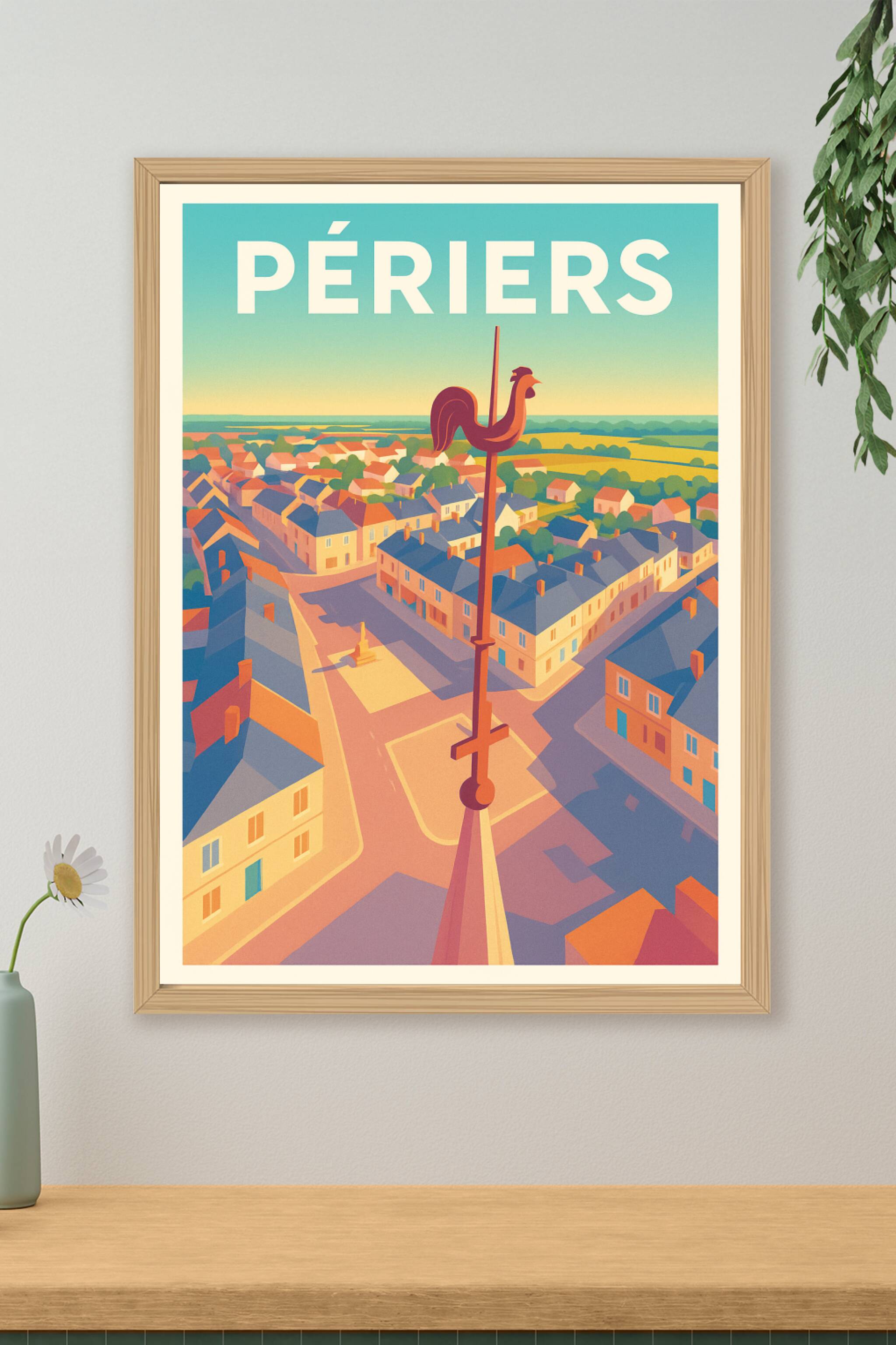 Affiche de Périers - Une vue emblématique au sommet