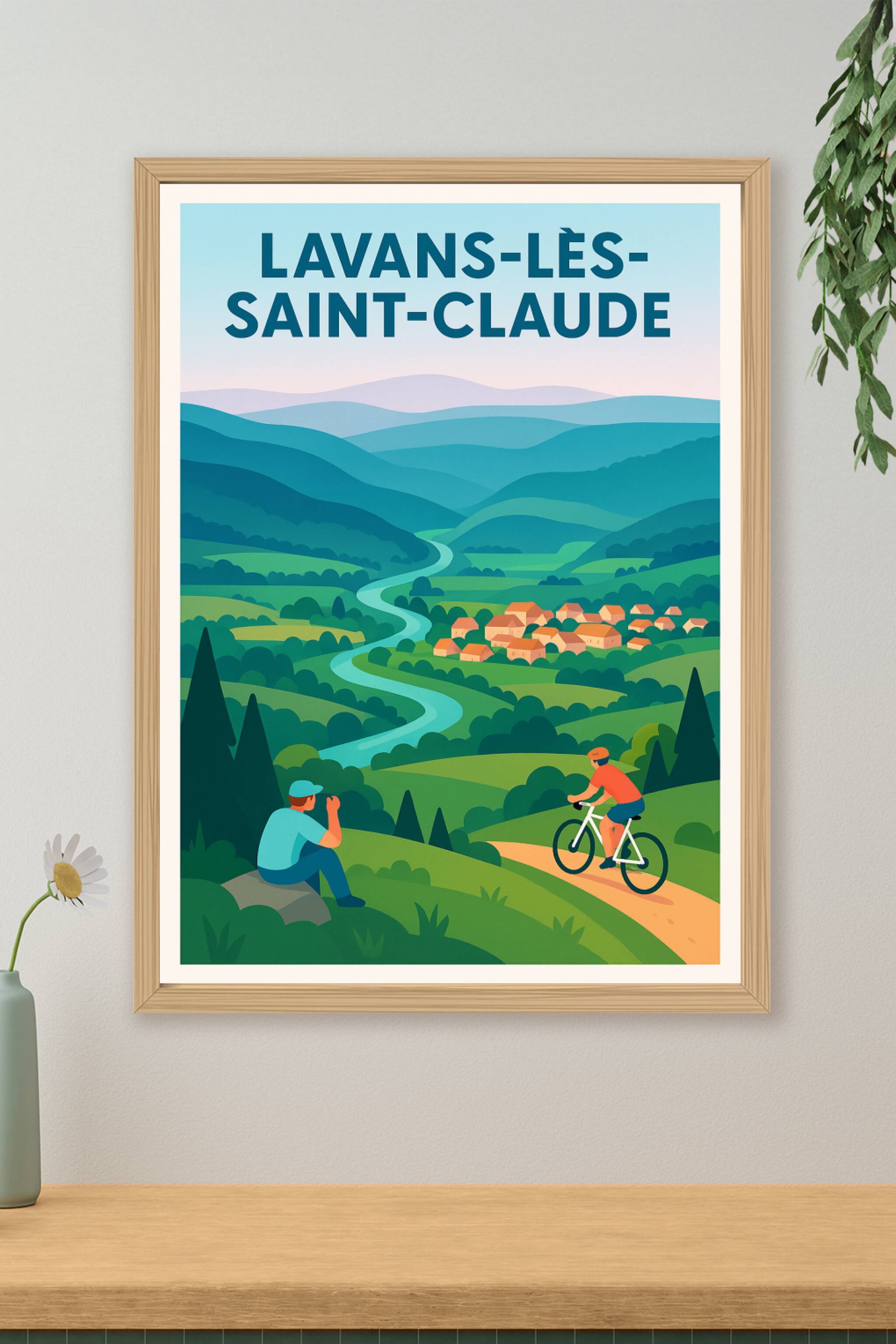 Affiche de Lavans-lès-Saint-Claude - Évasion et nature au cœur du Jura