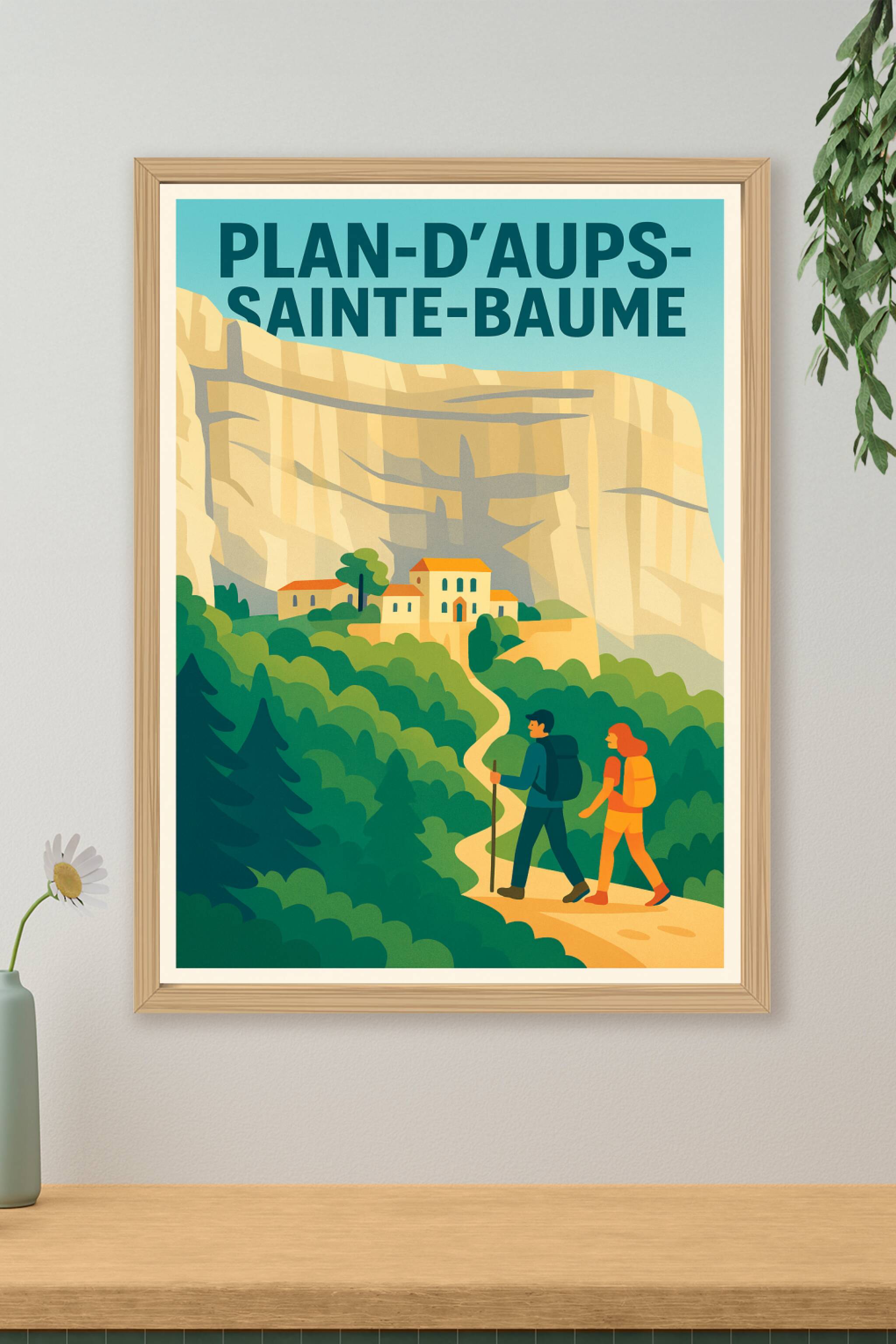 Affiche de Plan-d'Aups-Sainte-Baume - L'appel des sentiers naturels