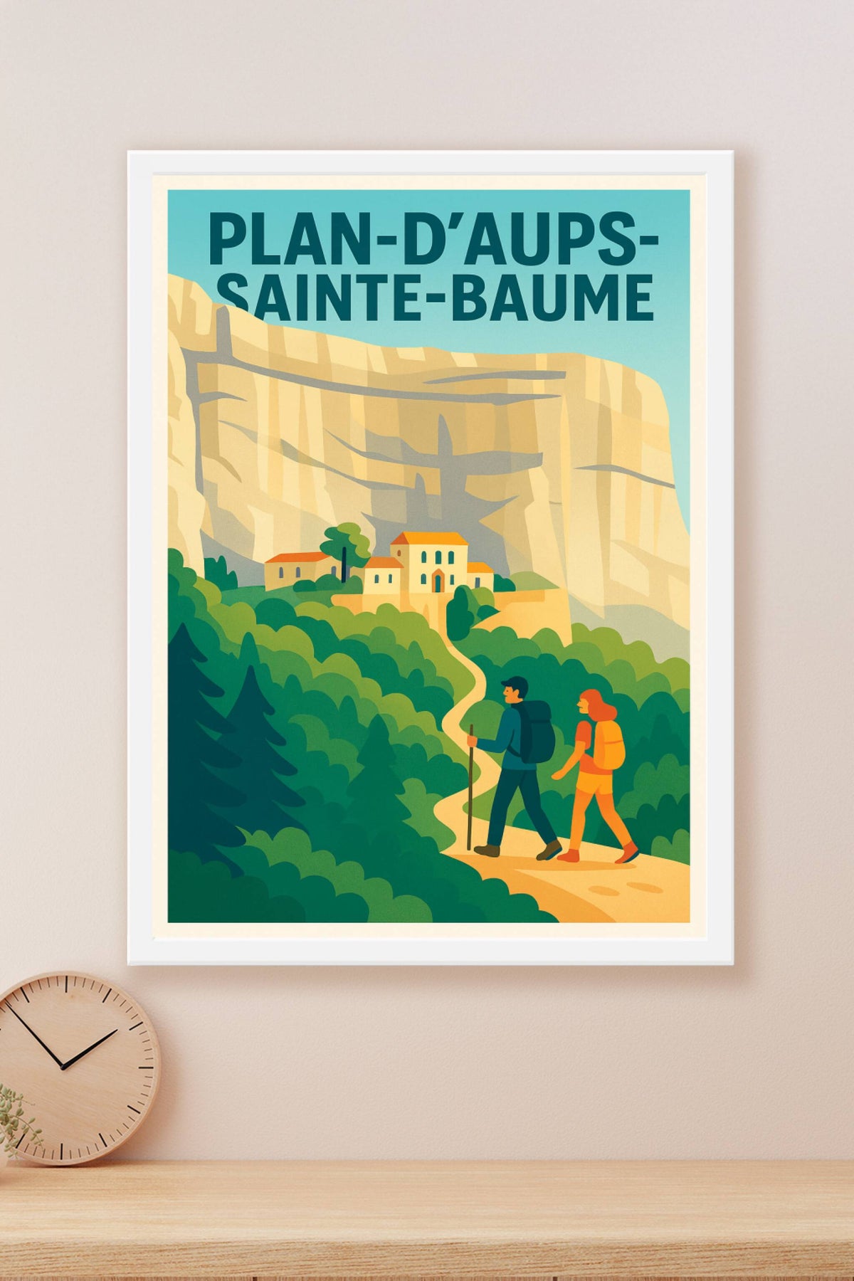 Affiche de Plan-d'Aups-Sainte-Baume - L'appel des sentiers naturels