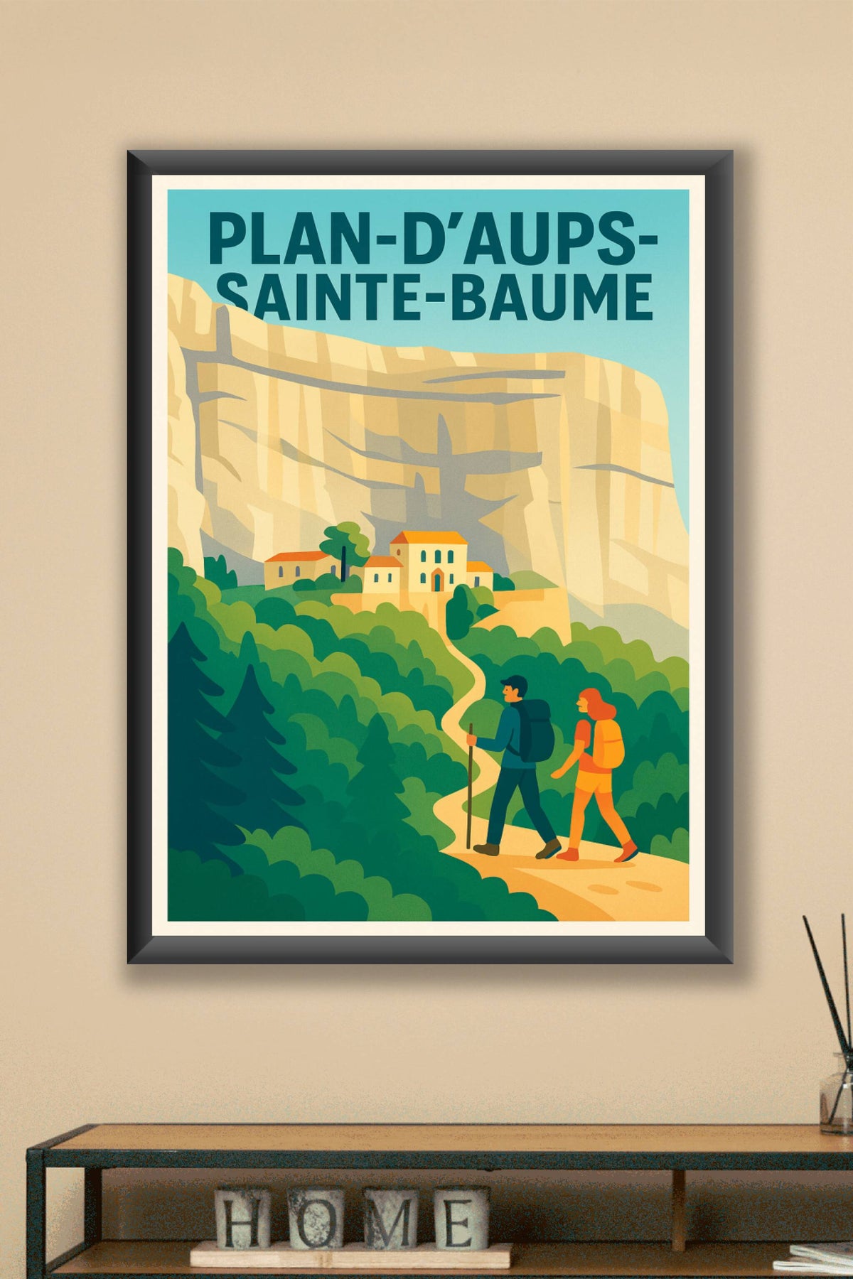 Affiche de Plan-d'Aups-Sainte-Baume - L'appel des sentiers naturels