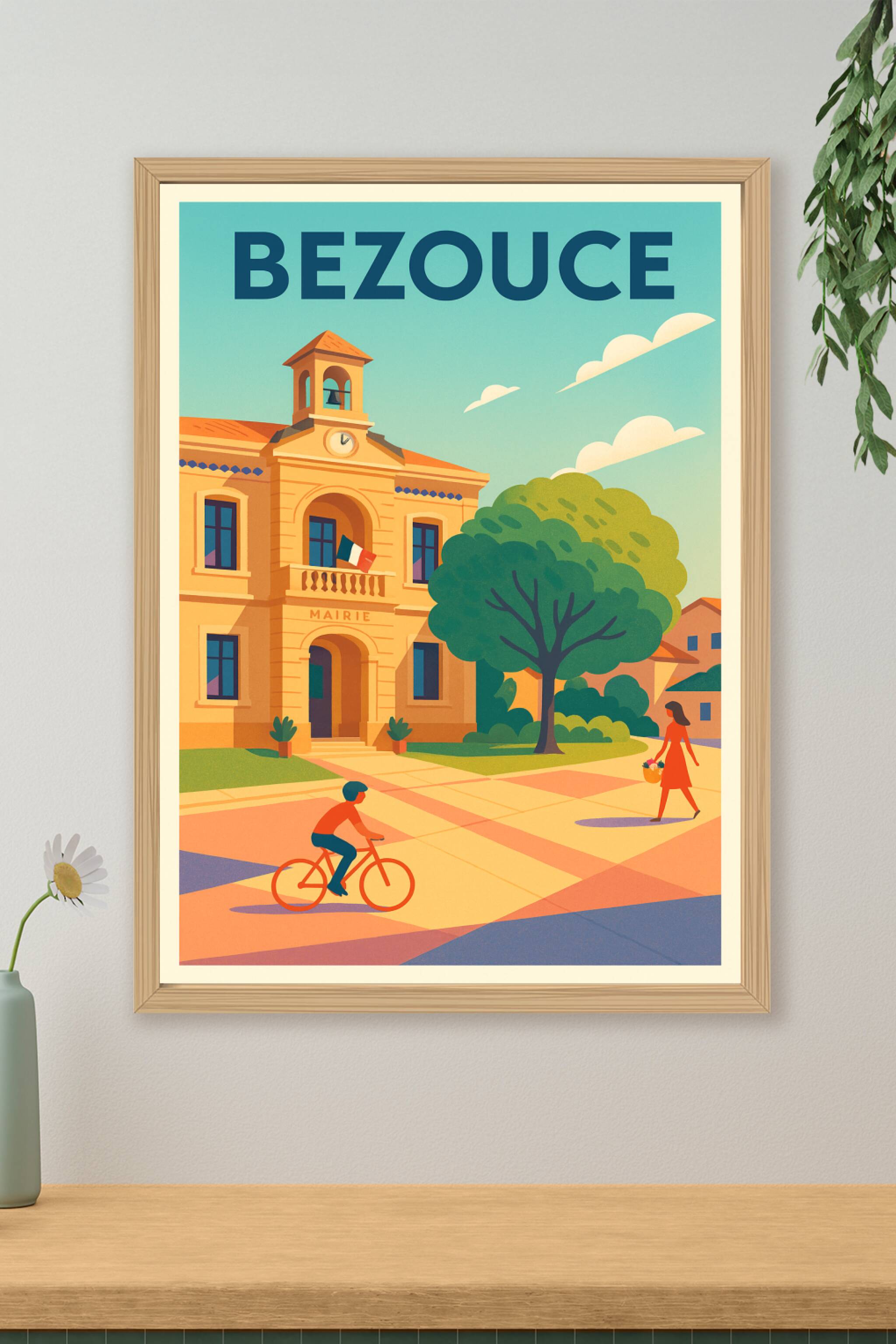 Affiche de Bezouce - Charme et sérénité au cœur du village