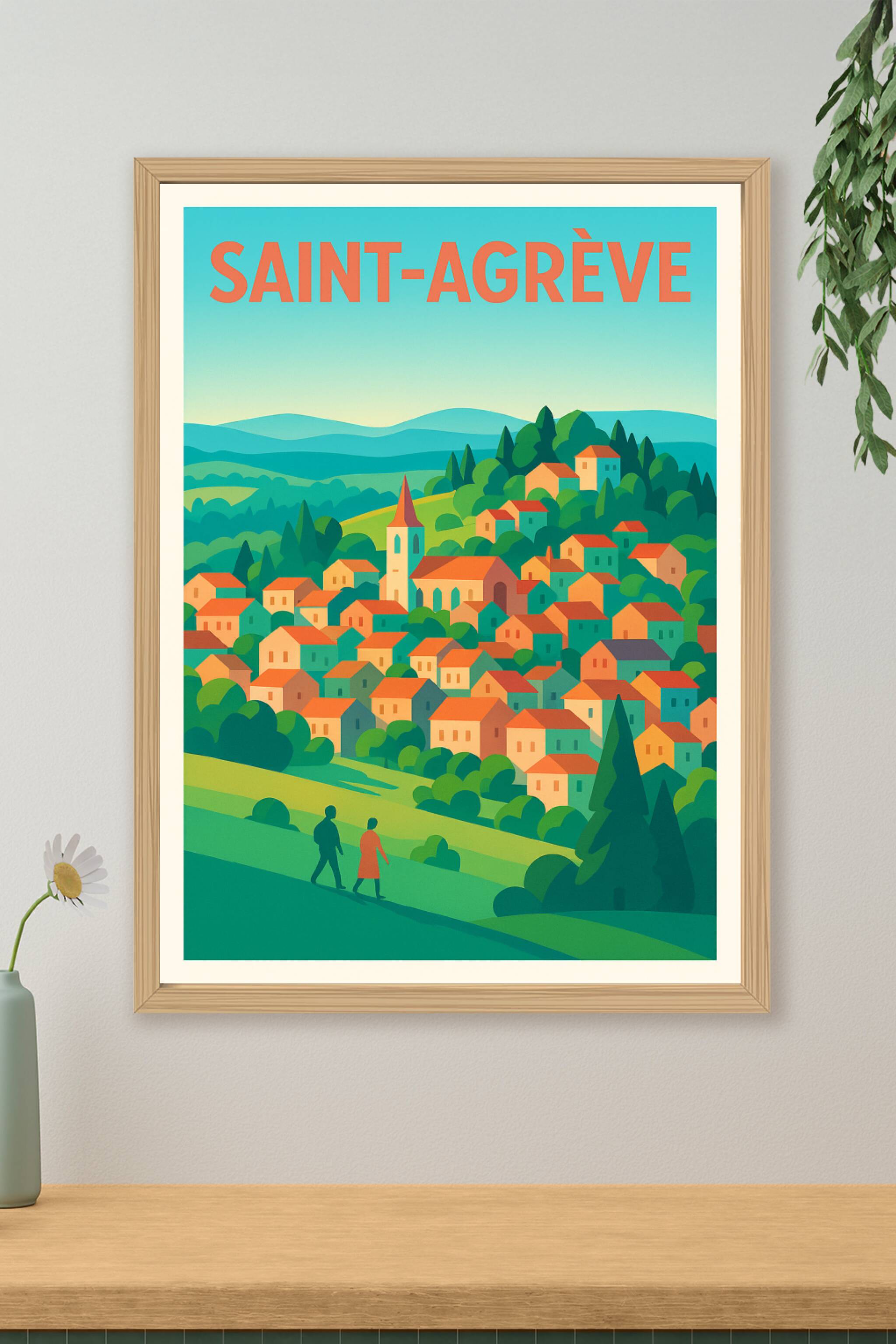Affiche de Saint-Agrève - Charme et douceur d’un village niché en Ardèche