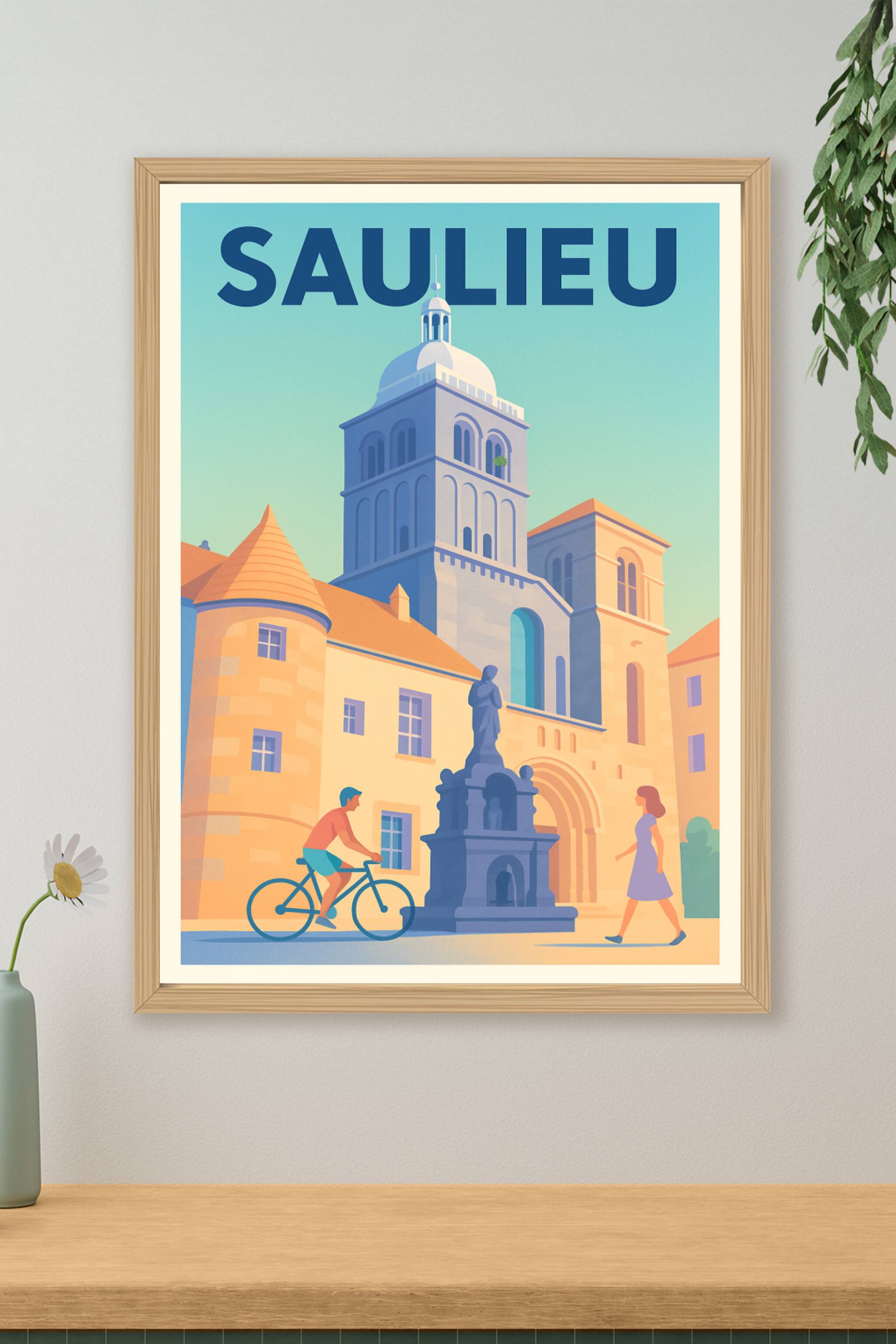 Affiche de Saulieu - Charme historique et douceur de vivre