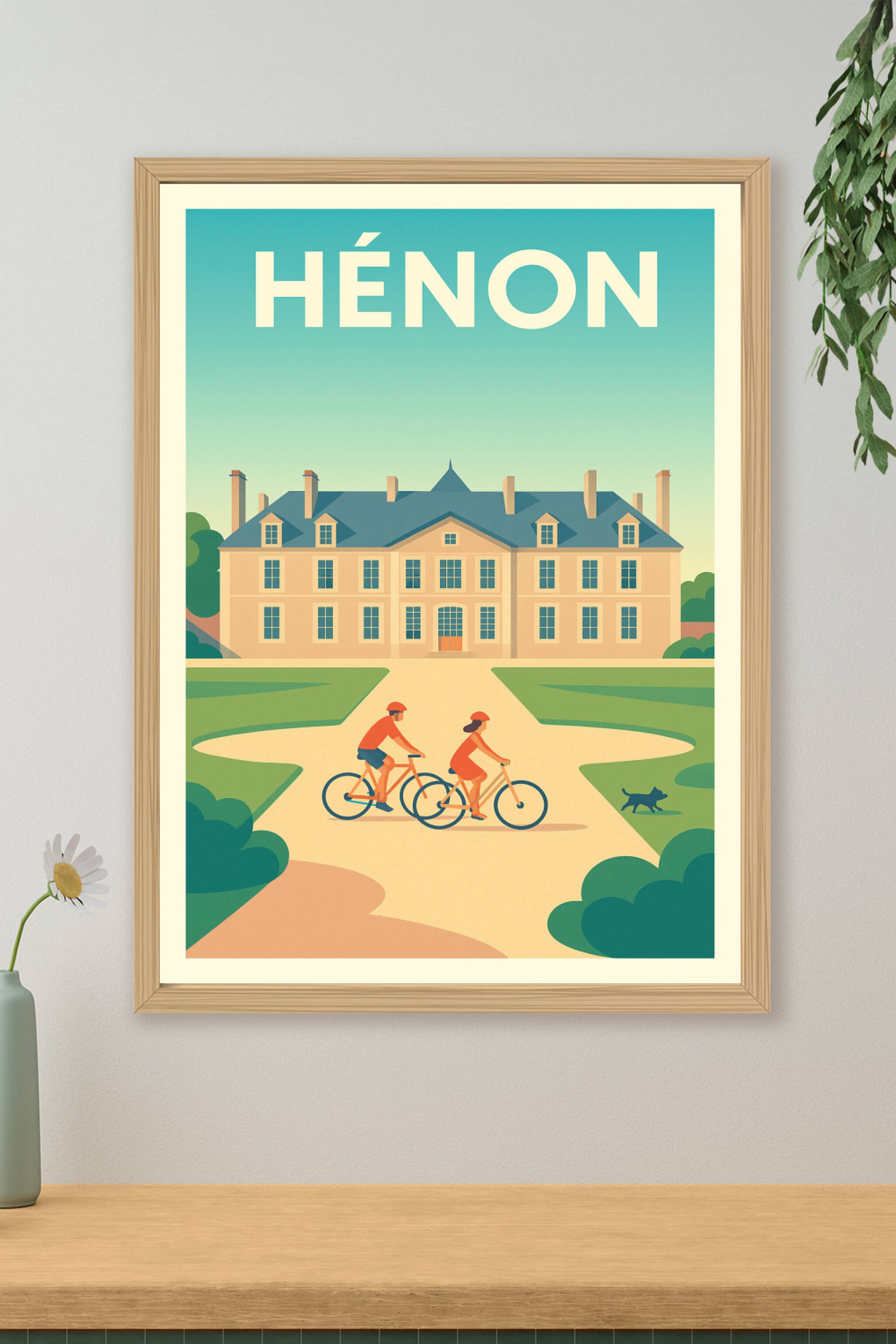 Affiche de Hénon - Promenade en douceur au château