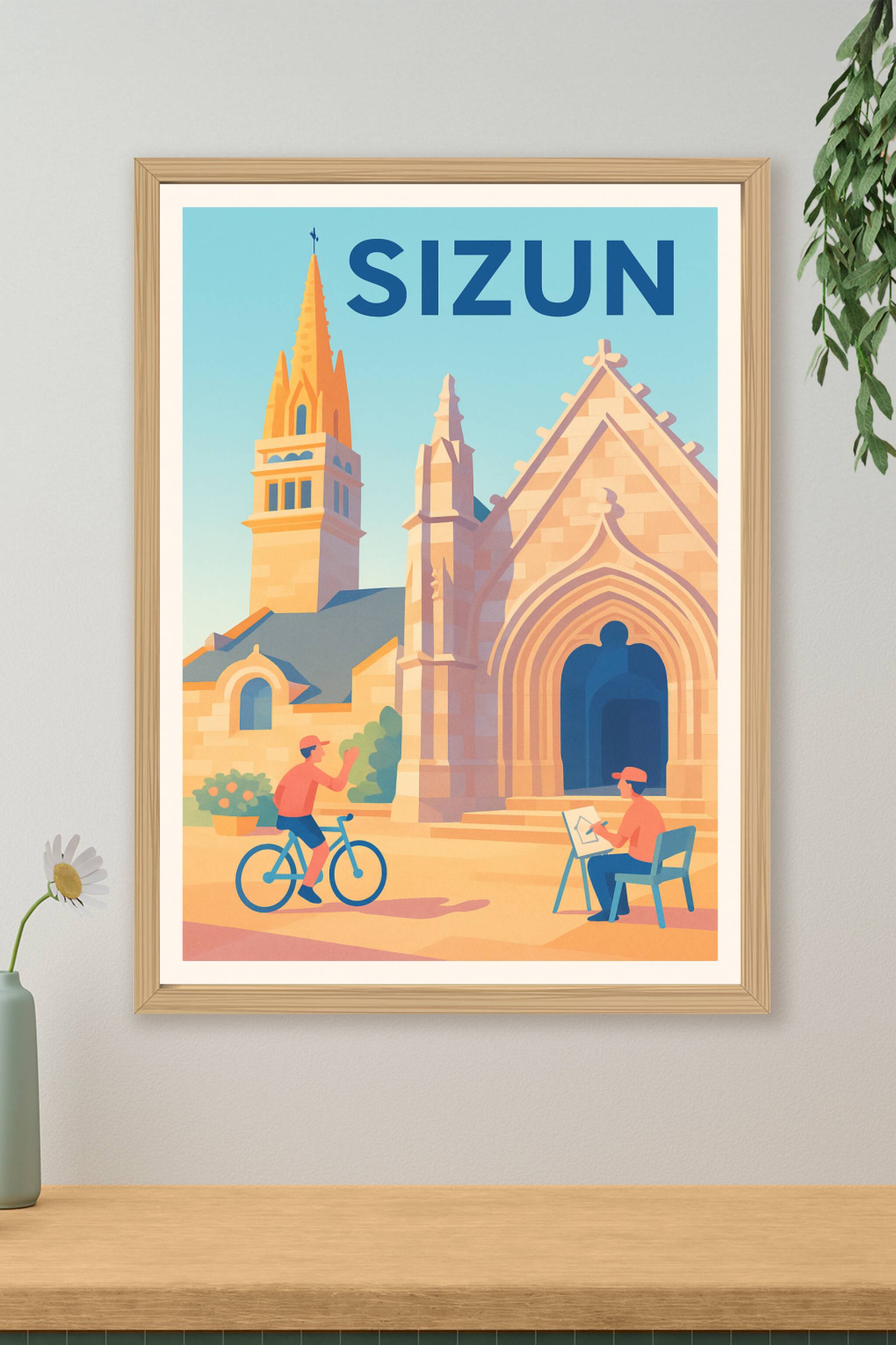 Affiche de Sizun - Charme et lumière bretons au cœur du patrimoine
