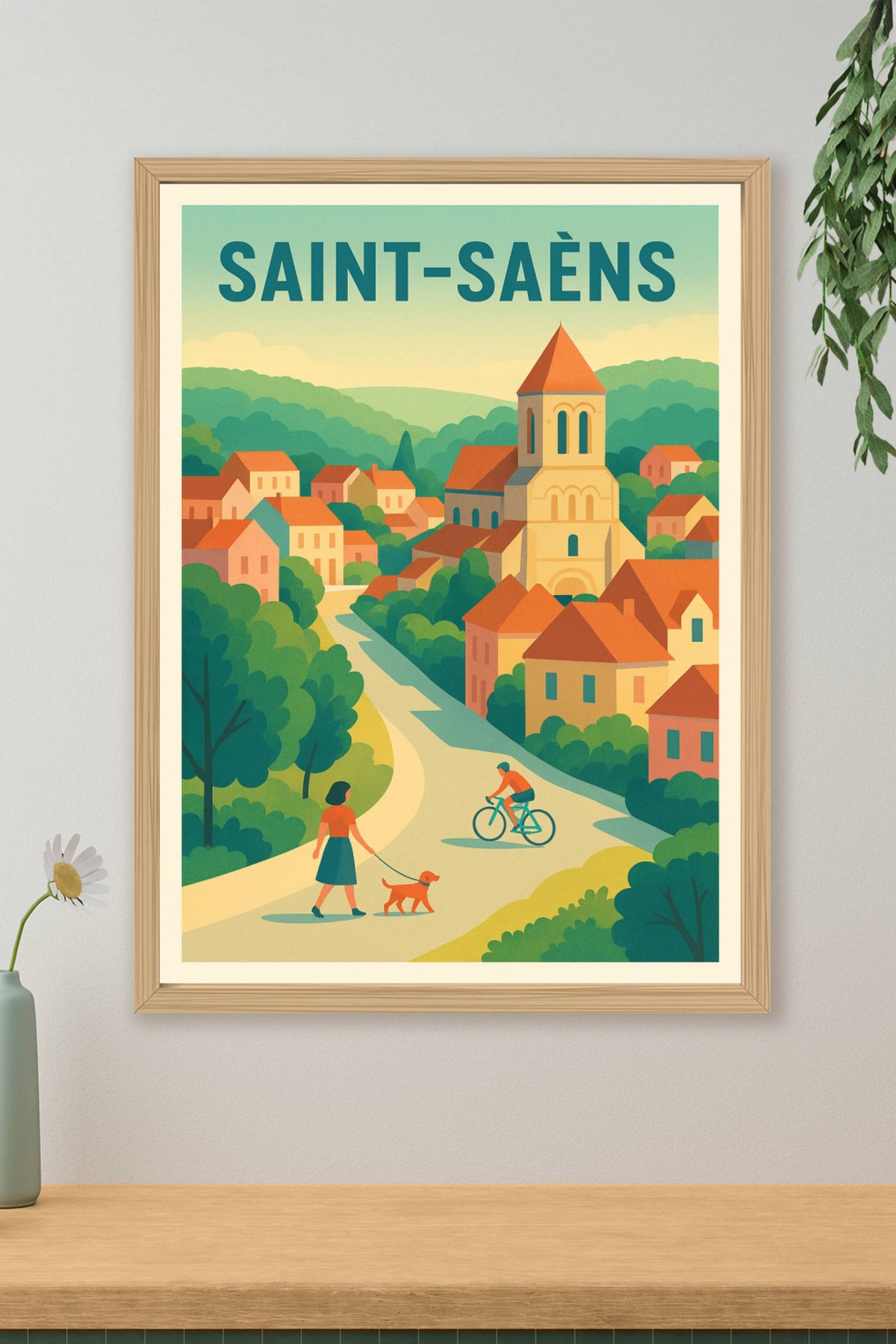 Affiche de Saint-Saëns - Charmant village au cœur de la nature