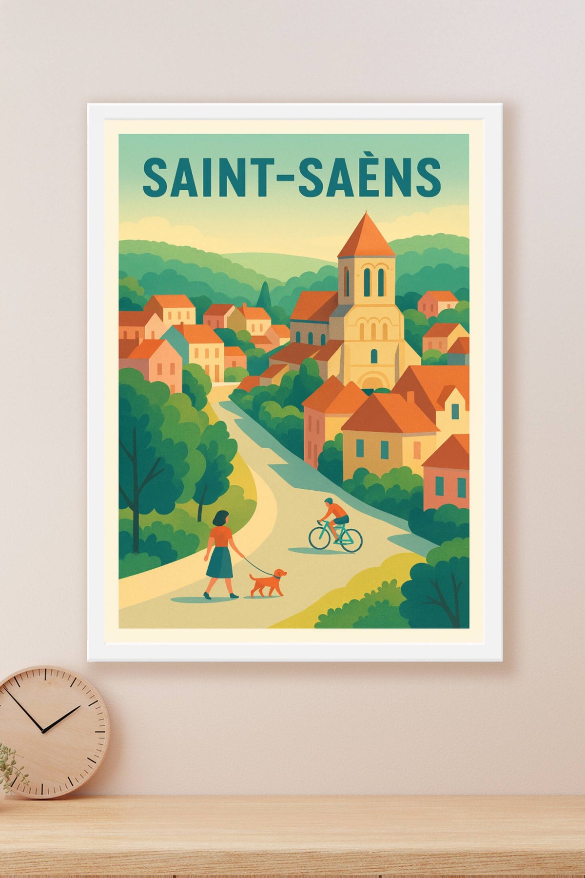Affiche de Saint-Saëns - Charmant village au cœur de la nature