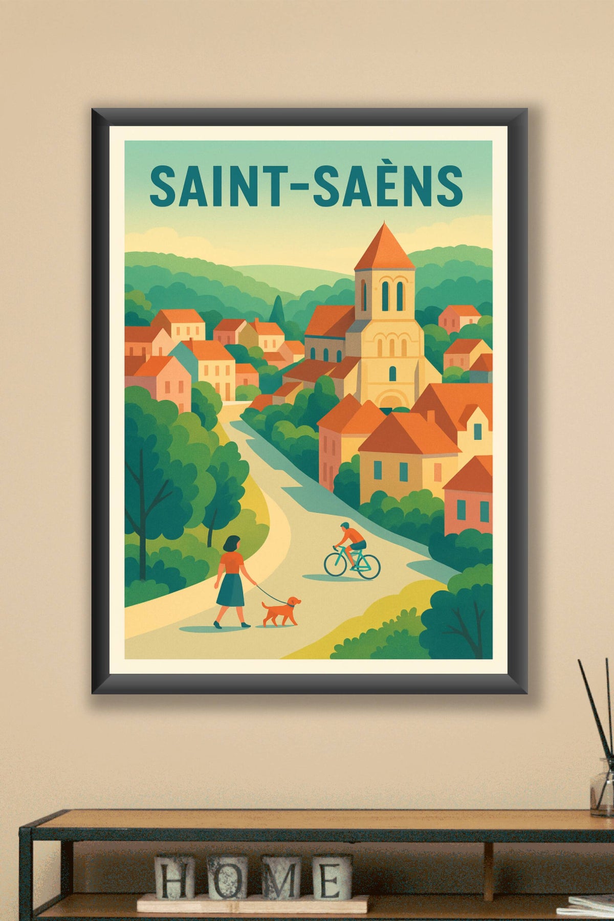 Affiche de Saint-Saëns - Charmant village au cœur de la nature