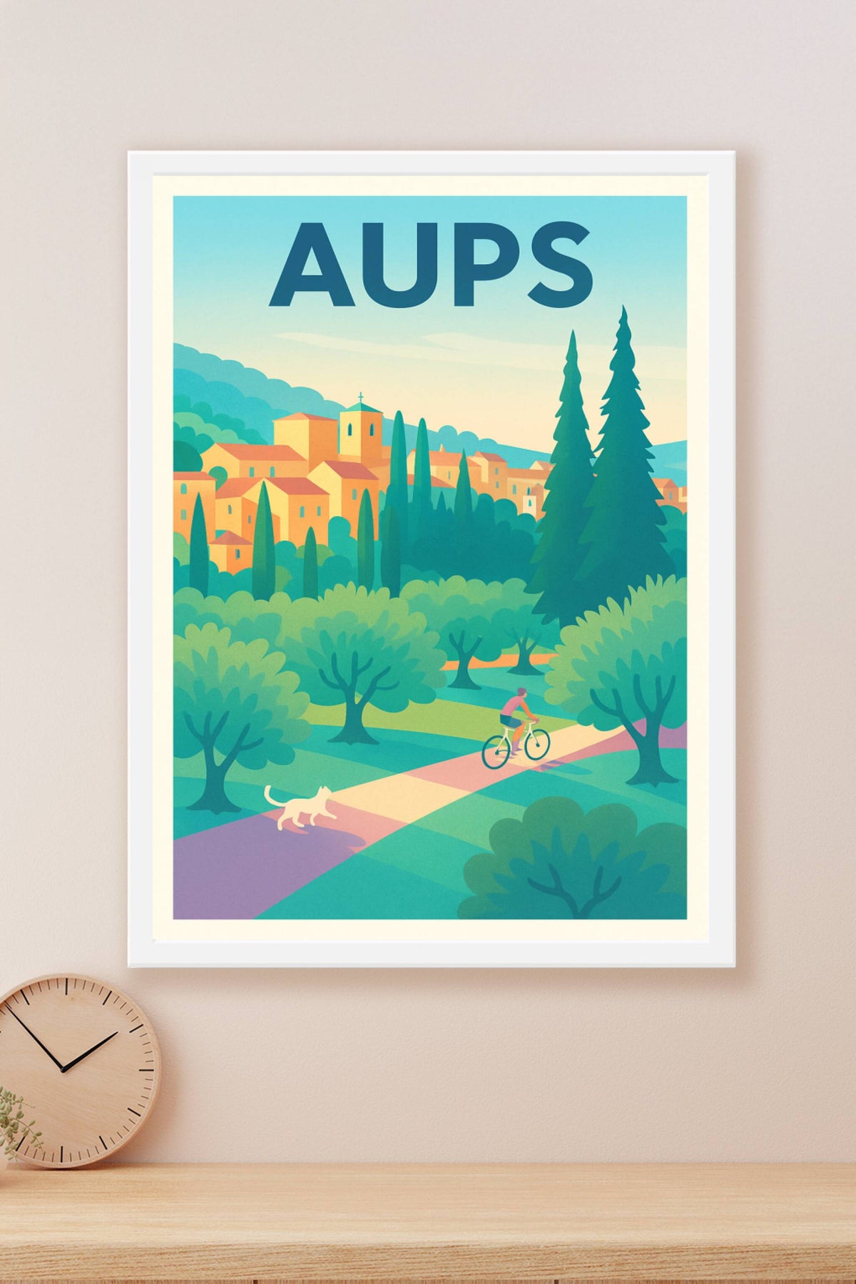 Affiche de Aups - Évasion et nature en Provence