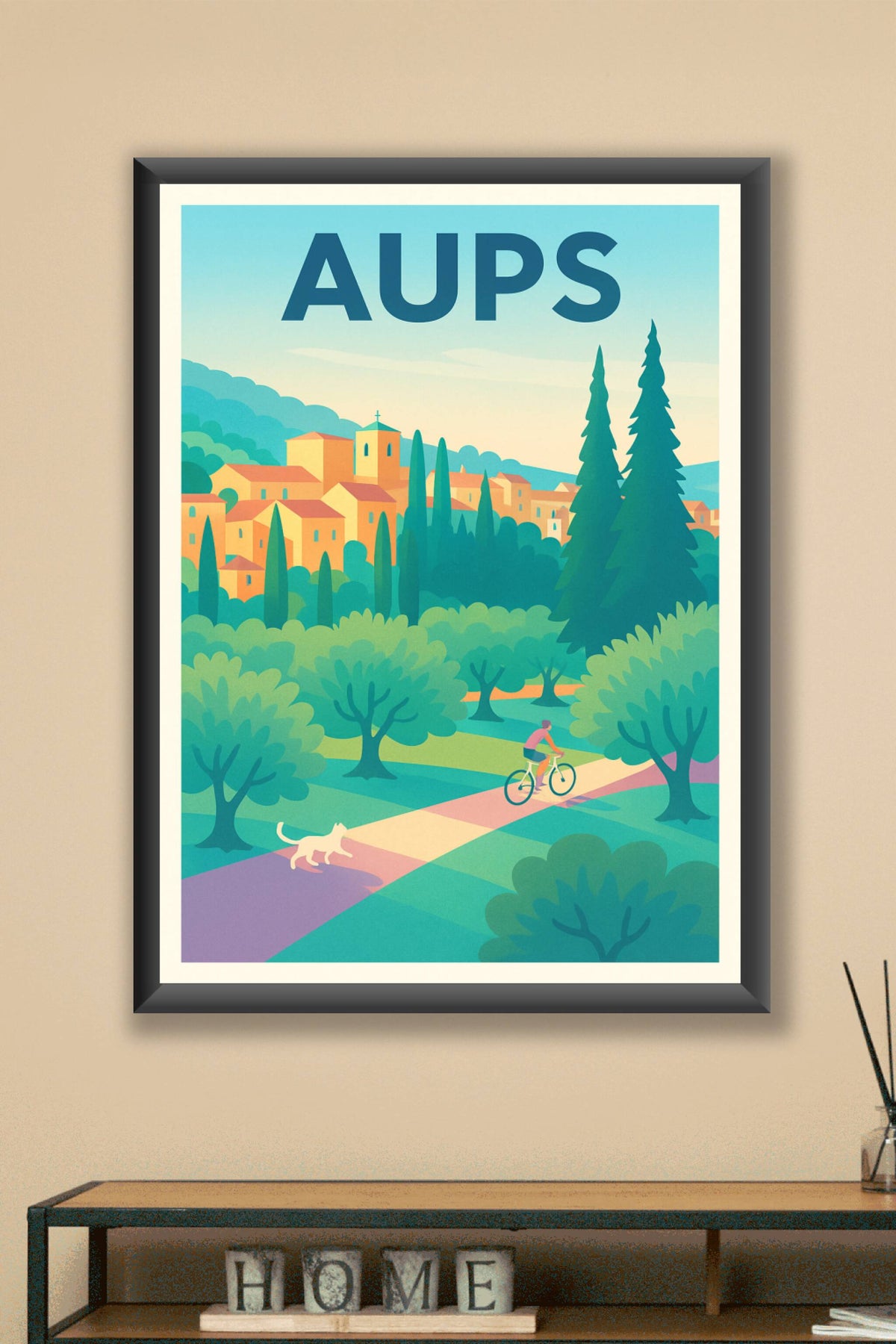 Affiche de Aups - Évasion et nature en Provence