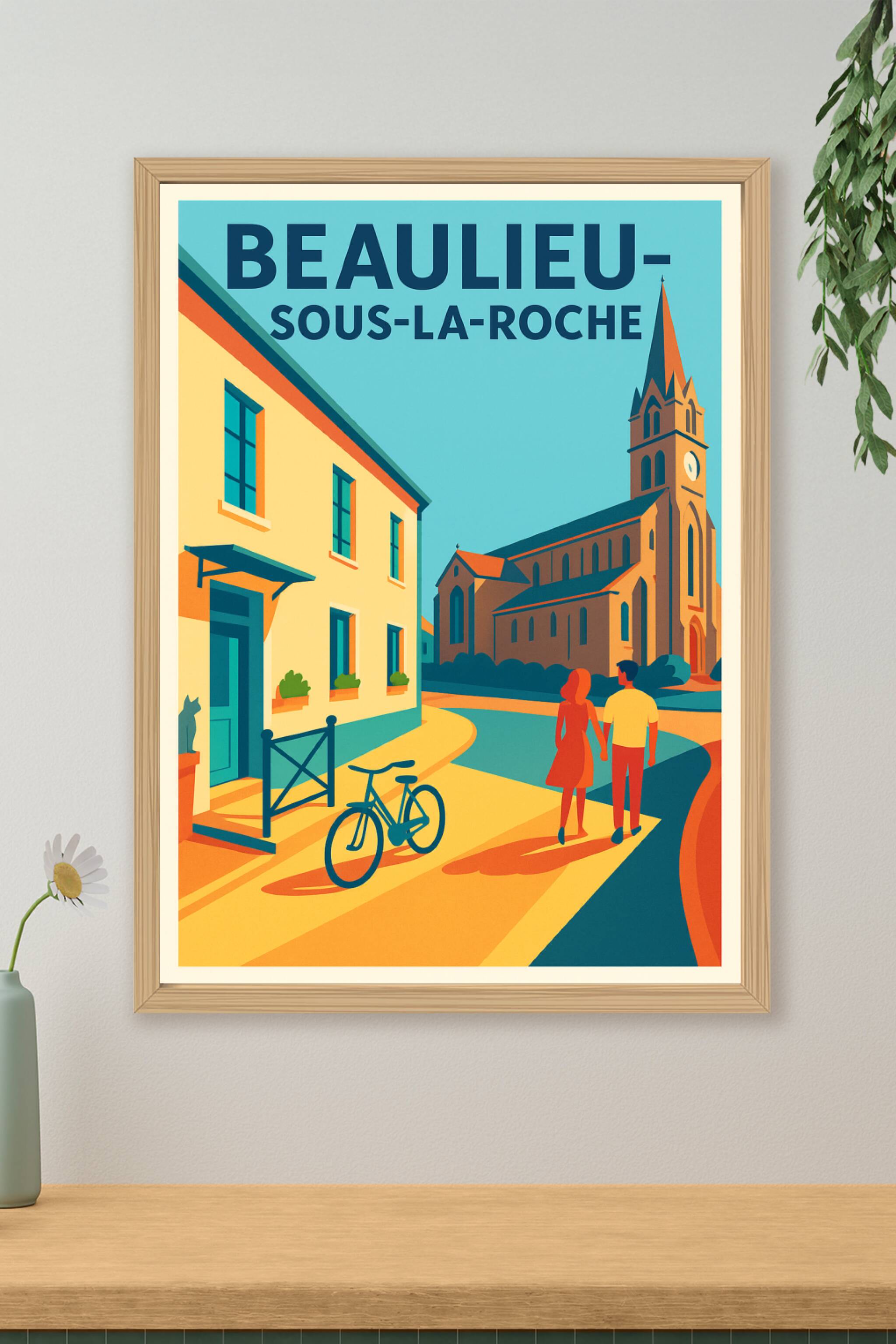 Affiche de Beaulieu-sous-la-Roche - Charme et sérénité au cœur du village