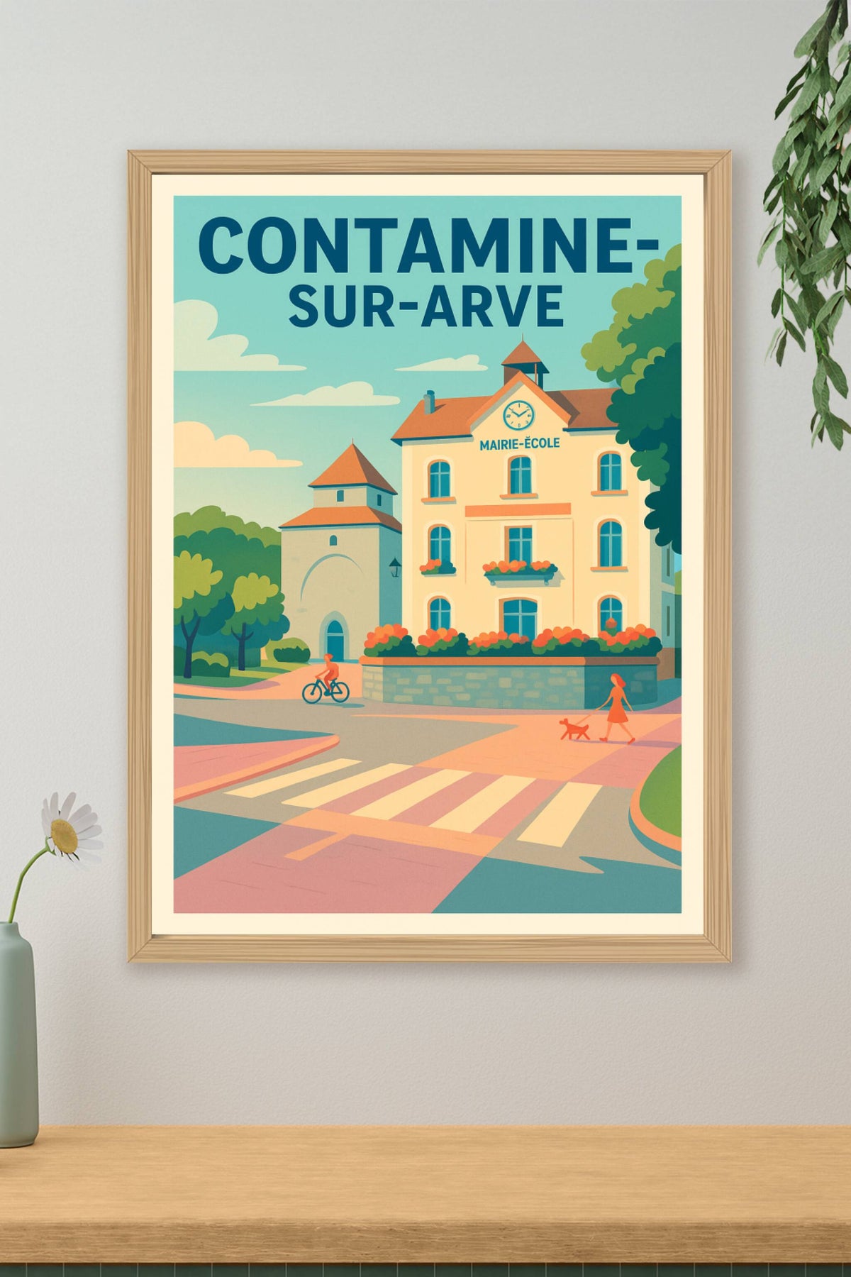 Affiche de Contamine-sur-Arve - Charme et sérénité au cœur du village