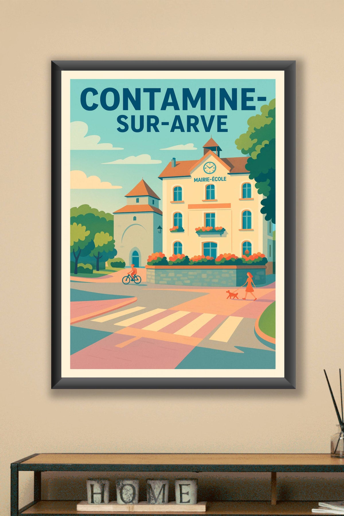 Affiche de Contamine-sur-Arve - Charme et sérénité au cœur du village