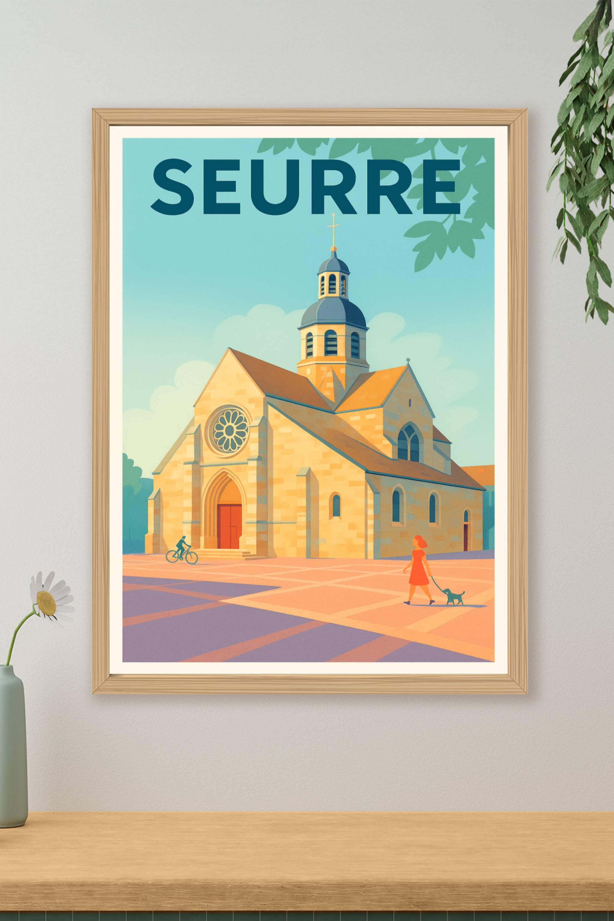 Affiche de Seurre - Charme et Sérénité en Bourgogne