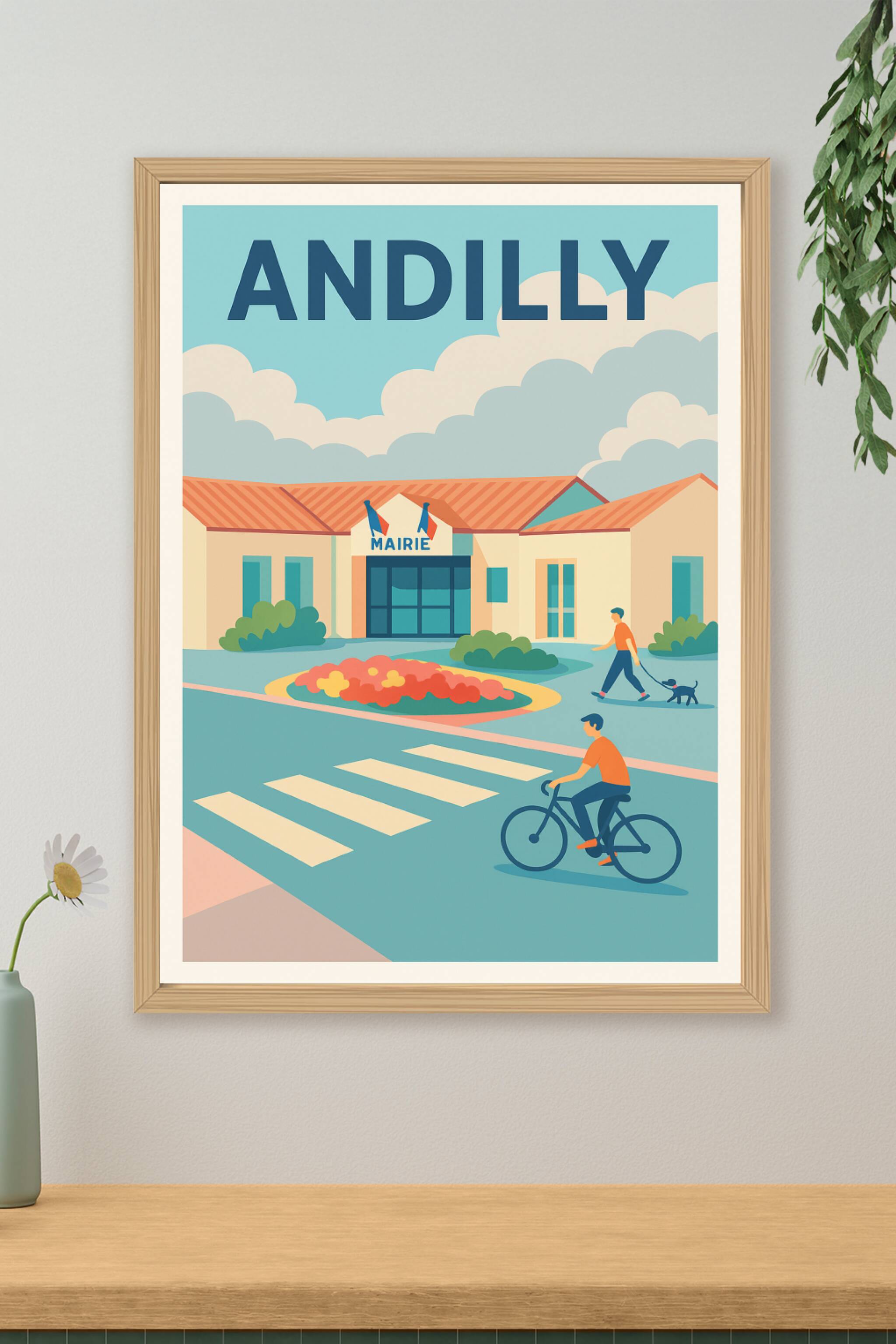 Affiche de Andilly - Charme tranquille et vie de village