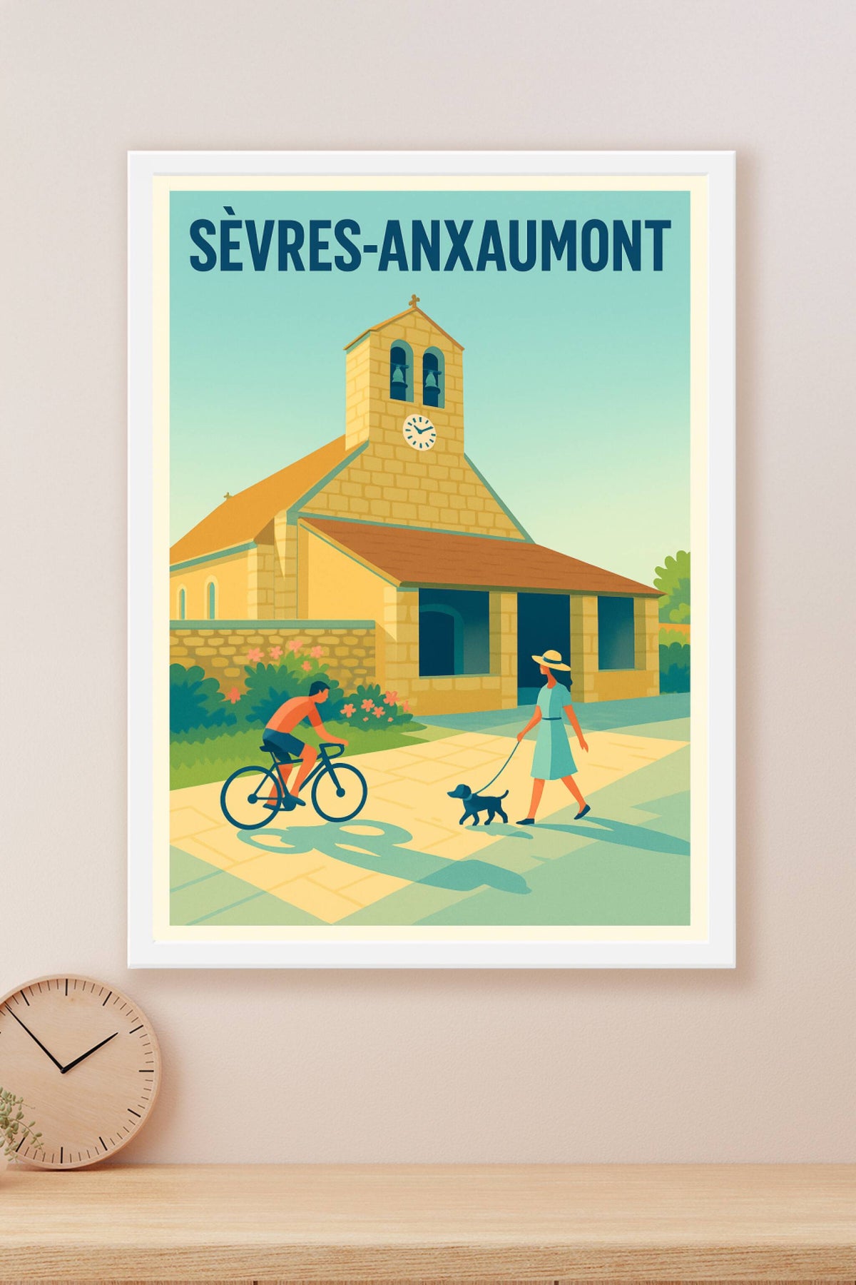 Affiche de Sèvres-Anxaumont - Douceur de vie au cœur du village