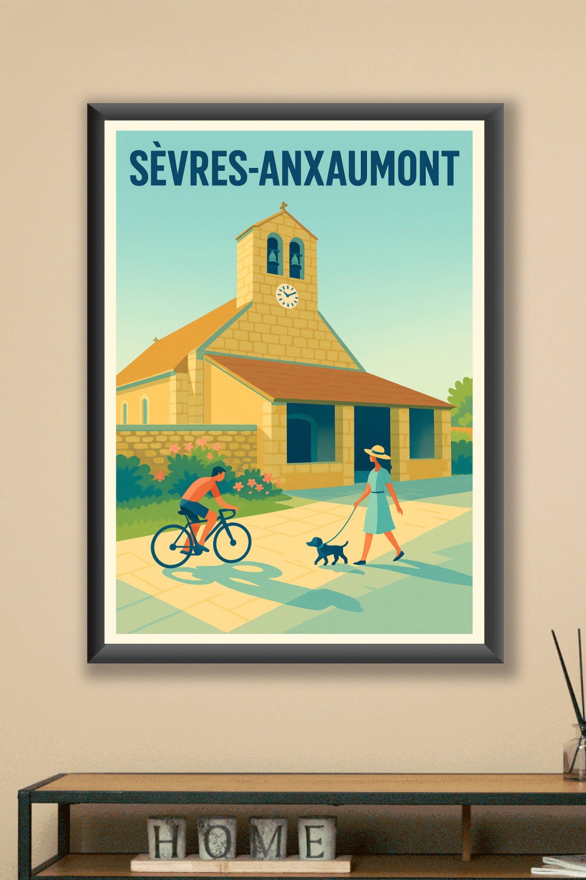 Affiche de Sèvres-Anxaumont - Douceur de vie au cœur du village