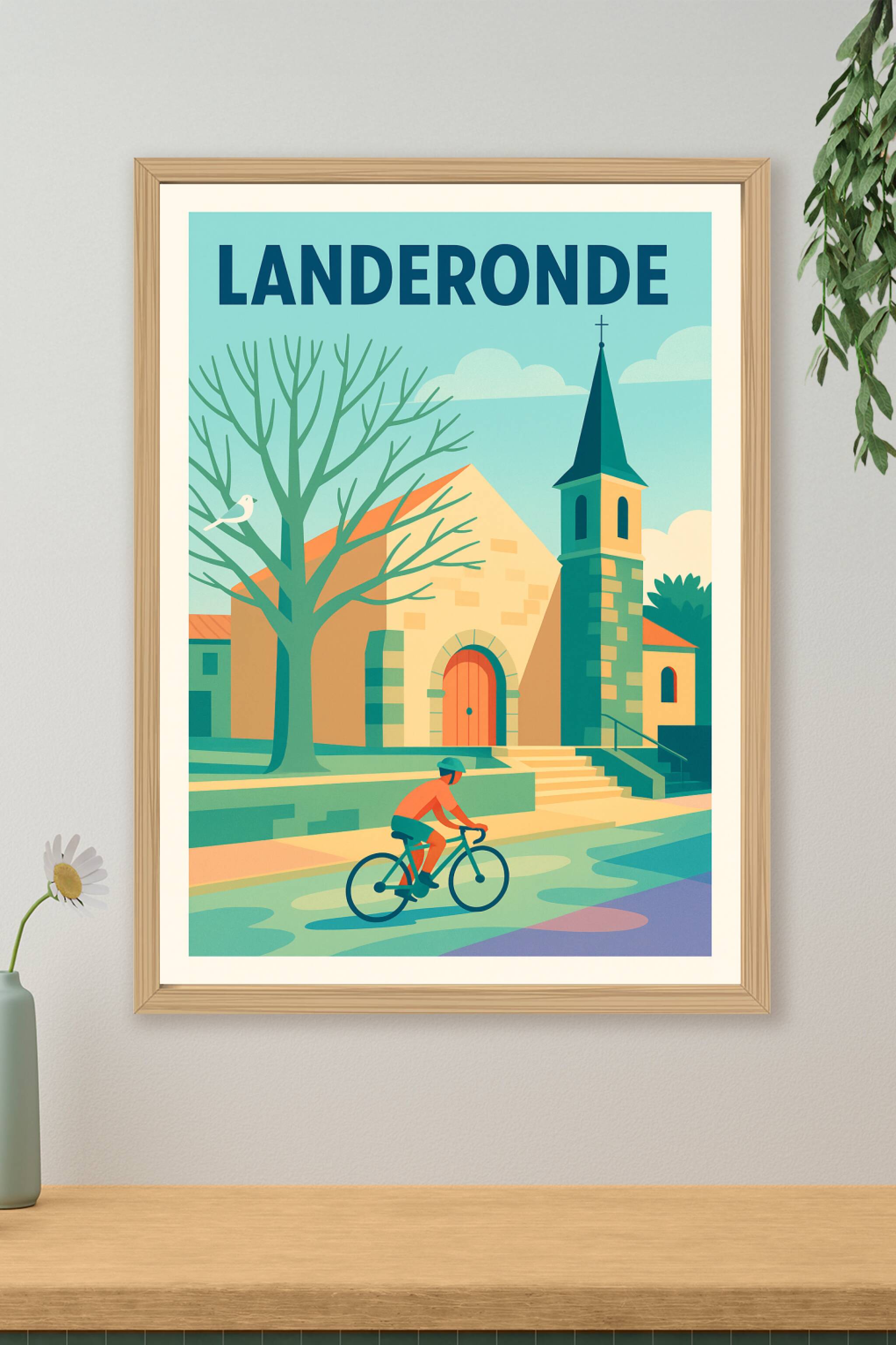 Affiche de Landeronde - Charme paisible et cyclisme doux