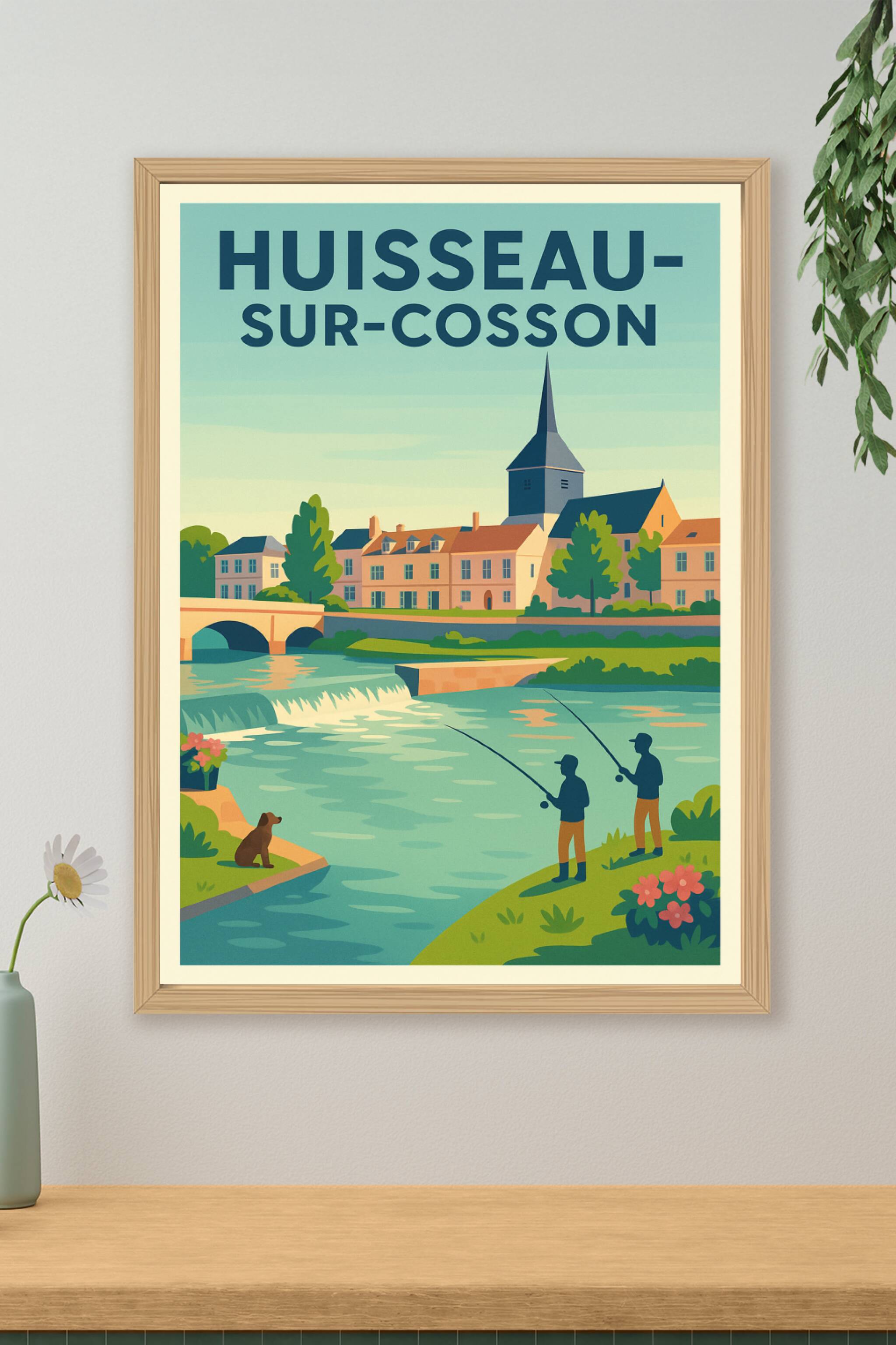 Affiche de Huisseau-sur-Cosson - Charme paisible en bord de rivière
