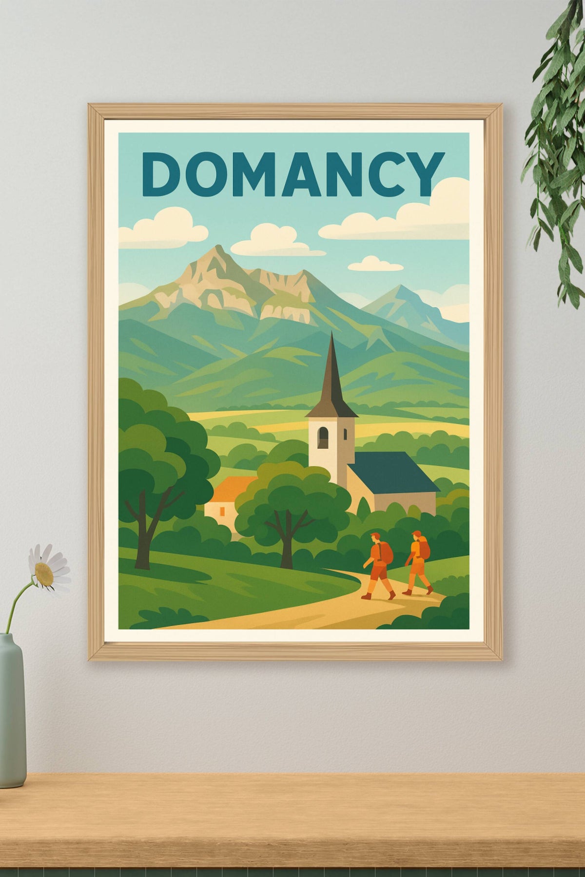 Affiche de Domancy - Escapade nature au pied des montagnes