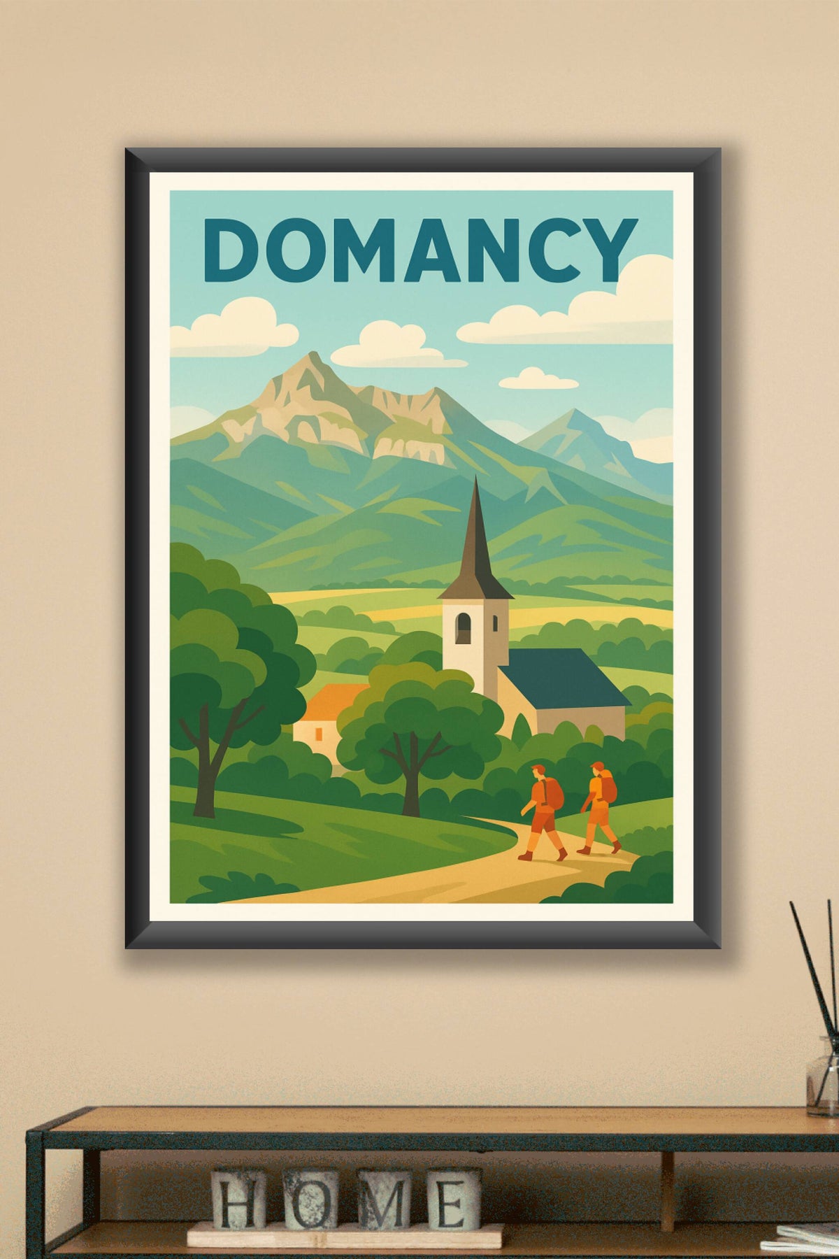 Affiche de Domancy - Escapade nature au pied des montagnes
